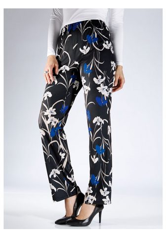 M. COLLECTION Брюки из джерси с цветочный Druckmuste...