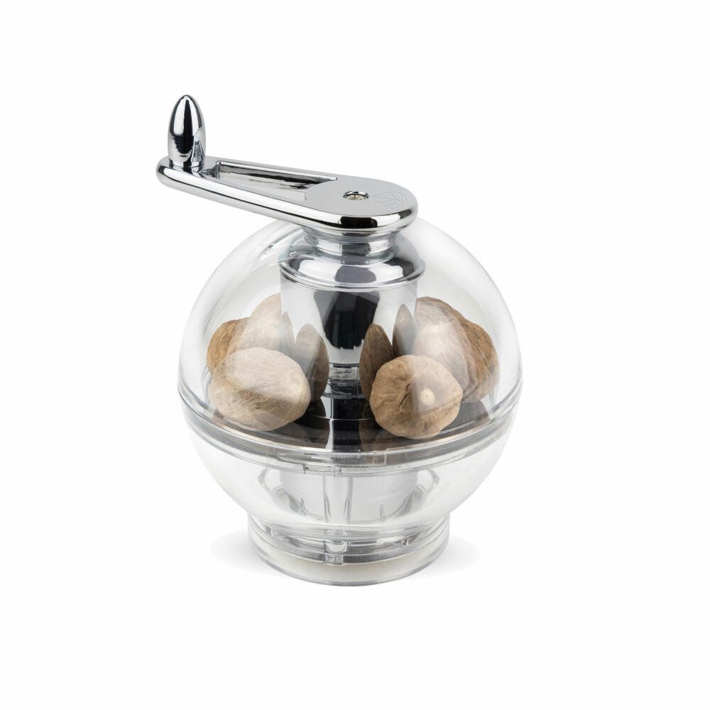 PEUGEOT Muskatmühle TIDORE 11cm Transparent Acryl Edelstahl für Muskat Manuell Manuell