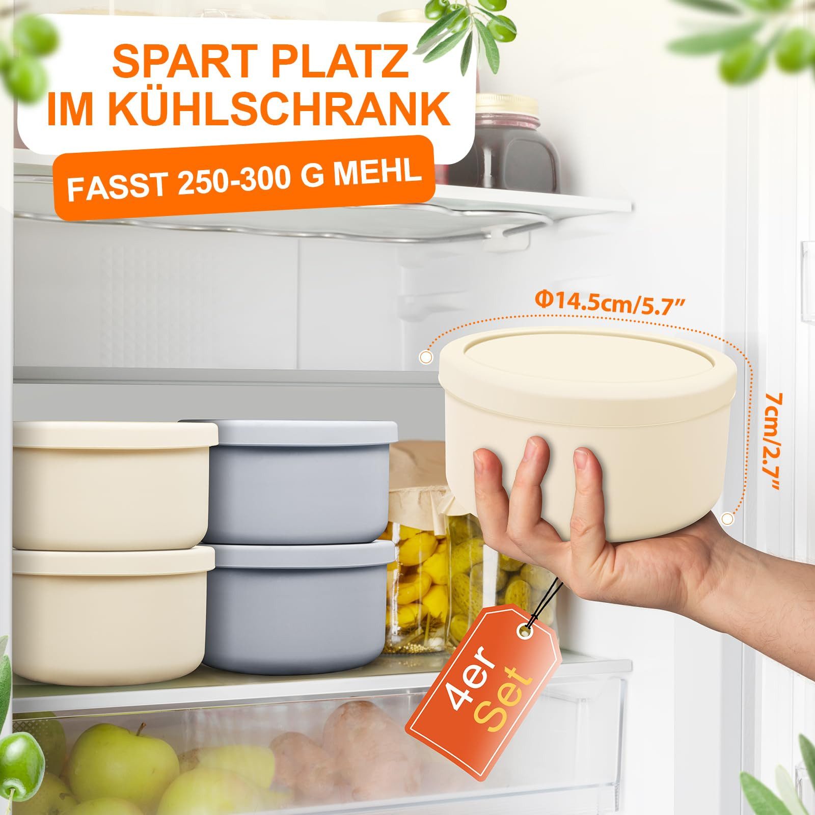 BlingBin Aufbewahrungsbox Pizzaballenbox mit Deckel, Pizzateigbehälter 700m günstig online kaufen