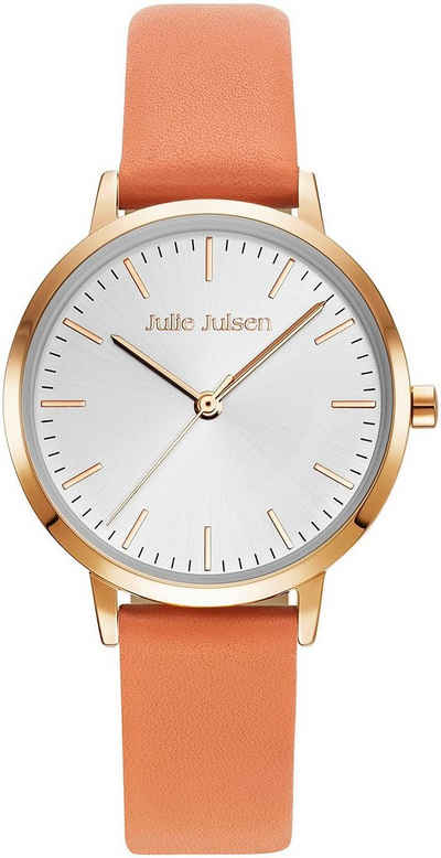 Julie Julsen Quarzuhr Julie Julsen Basic Line Rosé Orange, JJW1027RGL-03