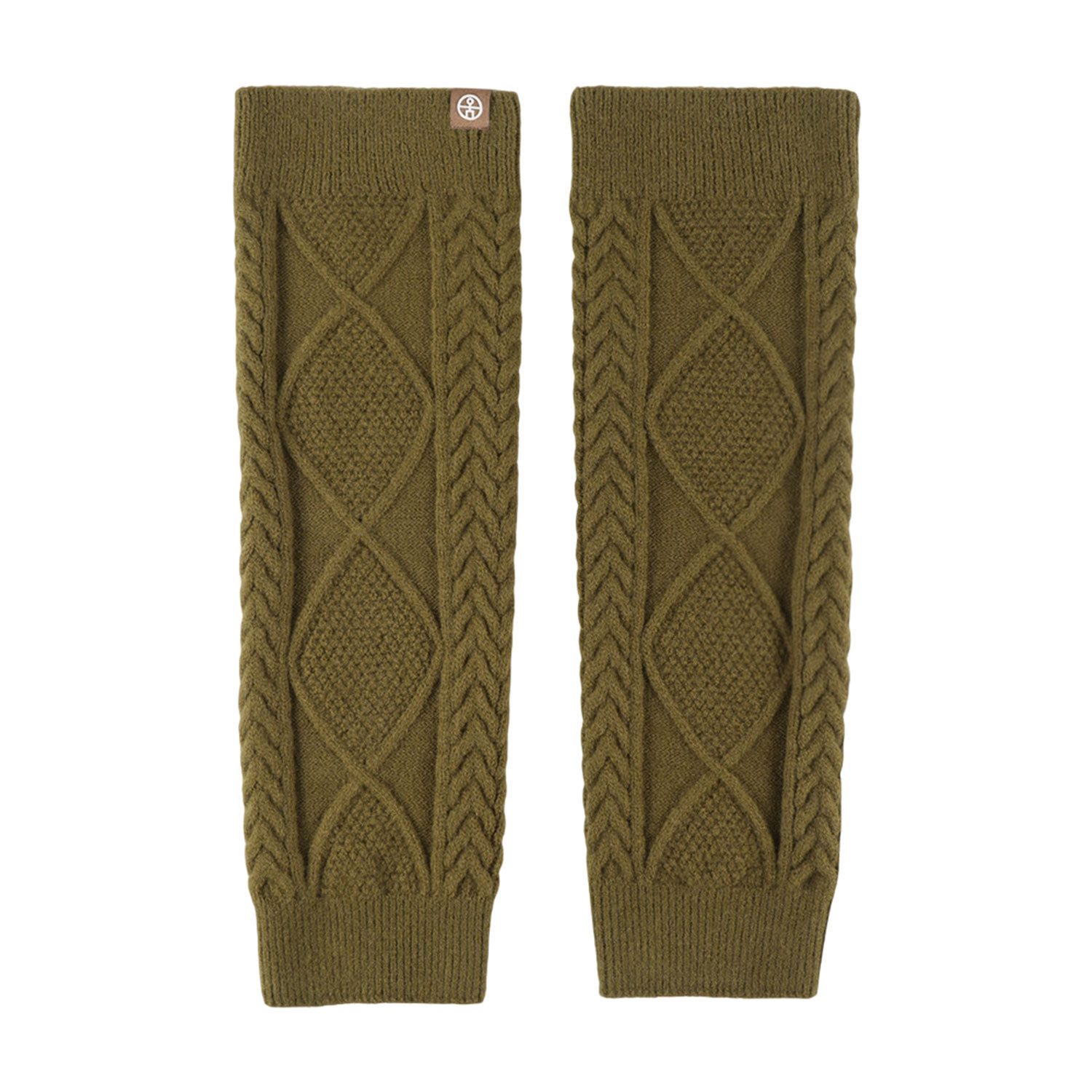 Refttenw Гетры Гетры damen mit Rautenmuster, warme und dicke Stricksocken