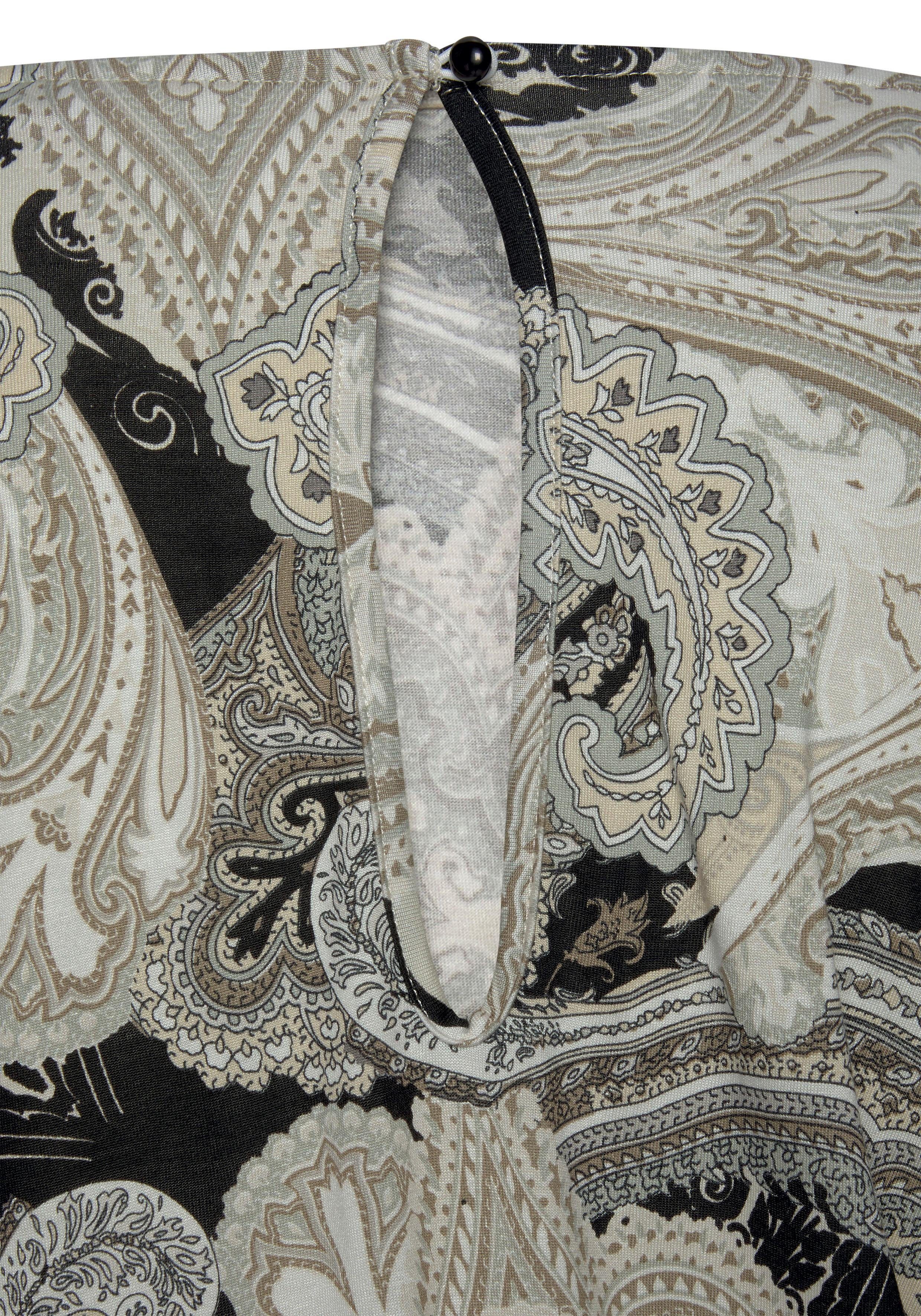 Damen Kleider LASCANA Strandkleid (mit Bindeband) mit Paisleydruck