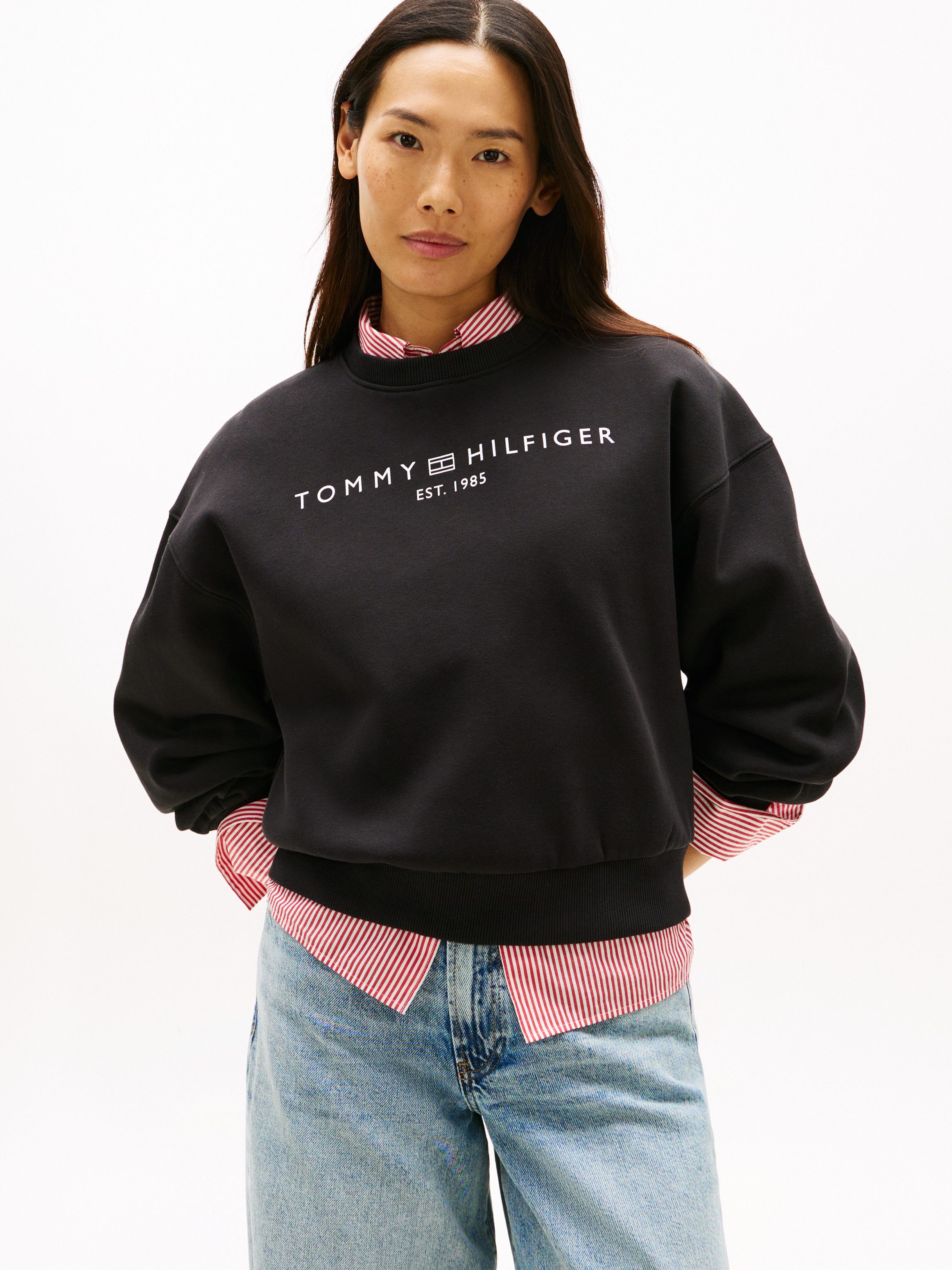 Tommy Hilfiger Sweatshirt CORP LOGO MDRN SWTSRT Baumwollmischung