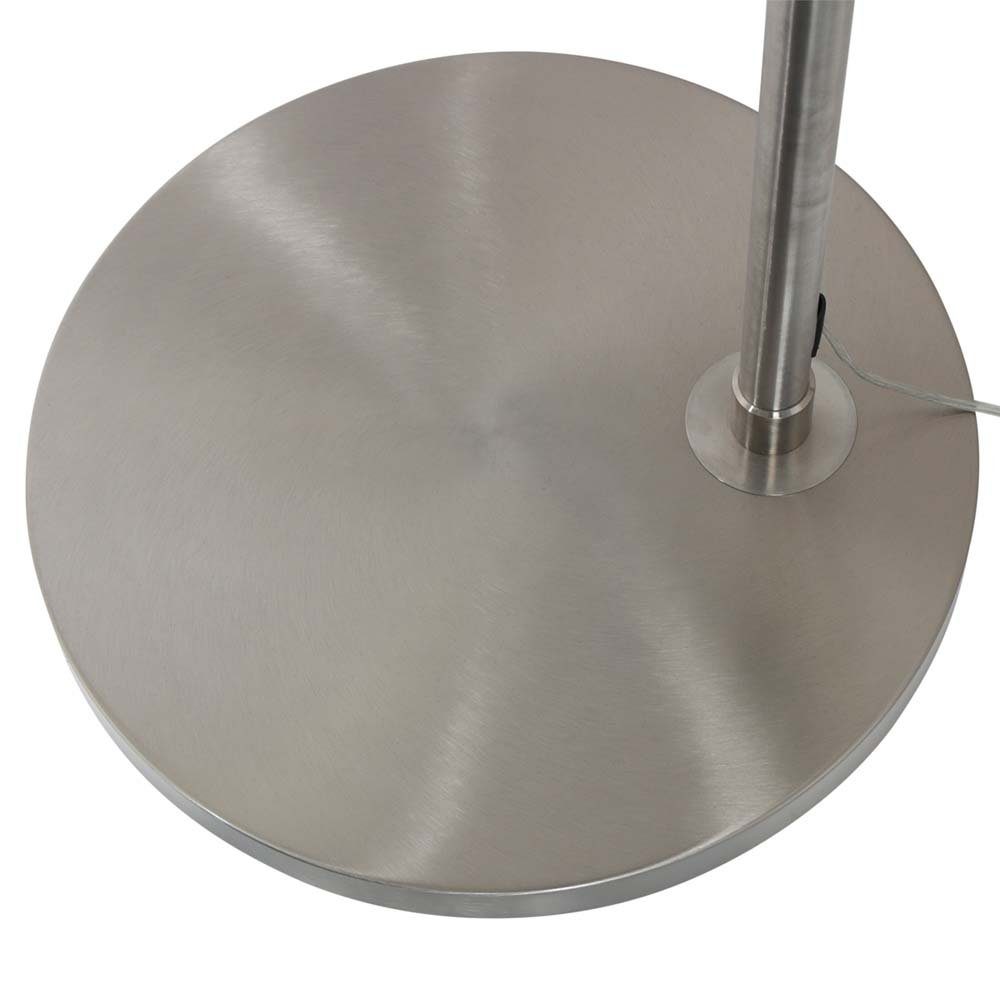 Steinhauer LIGHTING Stehlampe, Leuchtmittel nicht inklusive, Stehleuchte Standlampe Bogenleuchte Schlafzimmerlampe Grau Leinen H