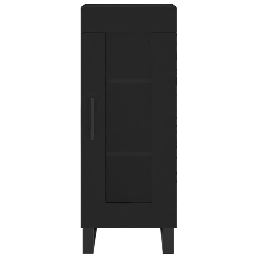 Hochschrank 34,5x34x180 Highboard Wohnzimmerschrank cm Vitrine vidaXL Kleiderschrank Schwarz