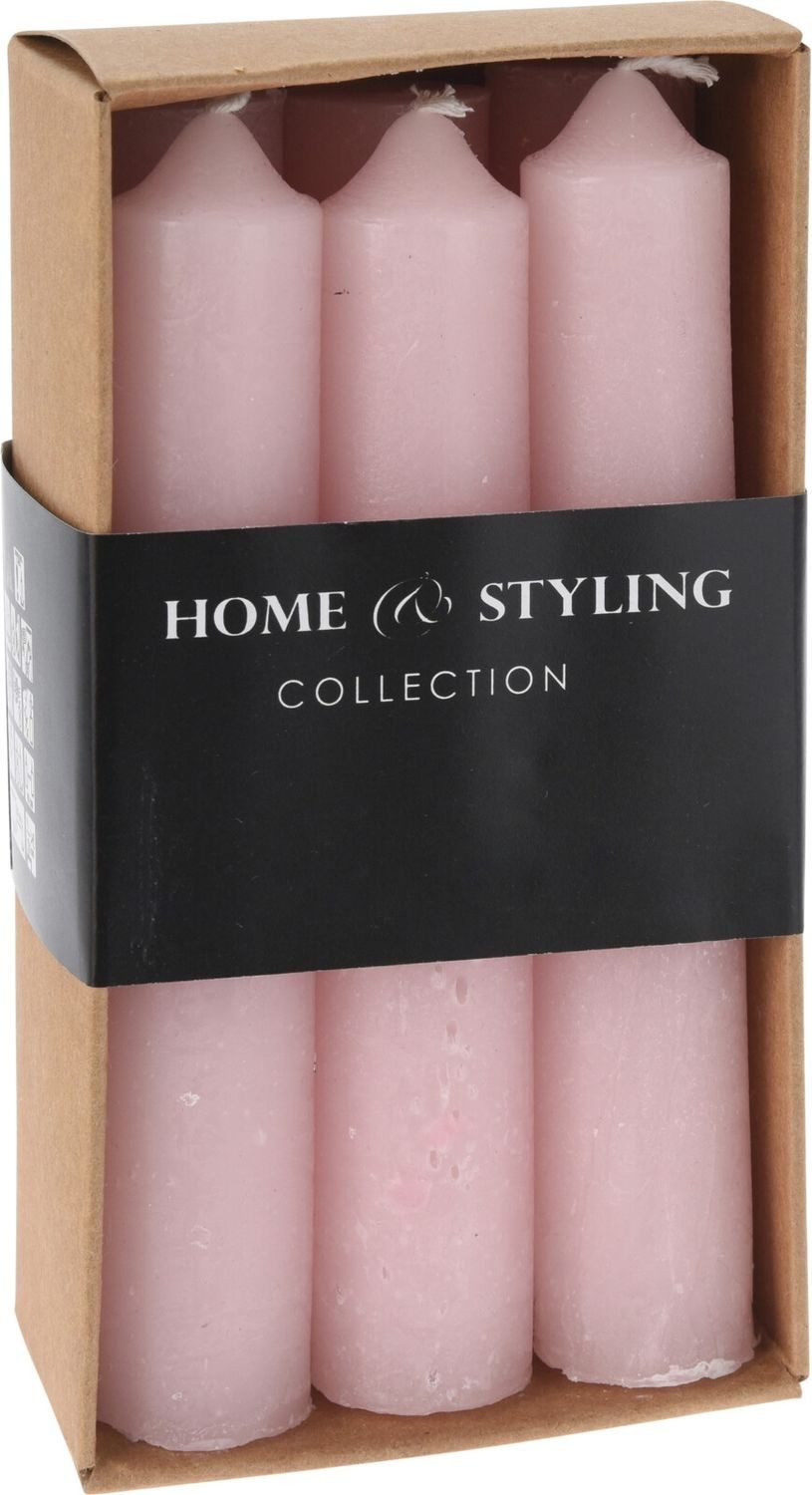 ZauberDeko Spitzkerze Паличні свічки Rustic Rosa Geburtstag Hochzeit Advent Tischdeko 12cm 6 Stk