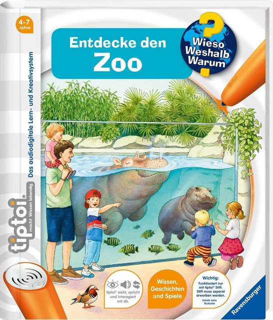 Ravensburger Buch »tiptoi® WWW Entdecke den Zoo«, Made in Europe, FSC® – schützt Wald – weltweit