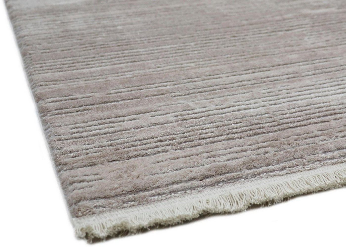 Teppich »Laguna 010«, RESITAL The Voice of Carpet, rechteckig, Höhe 11 mm, Kurzflor, gewebt, Hoch-Tief-Struktur, mit Fransen, Wohnzimmer-kaufen