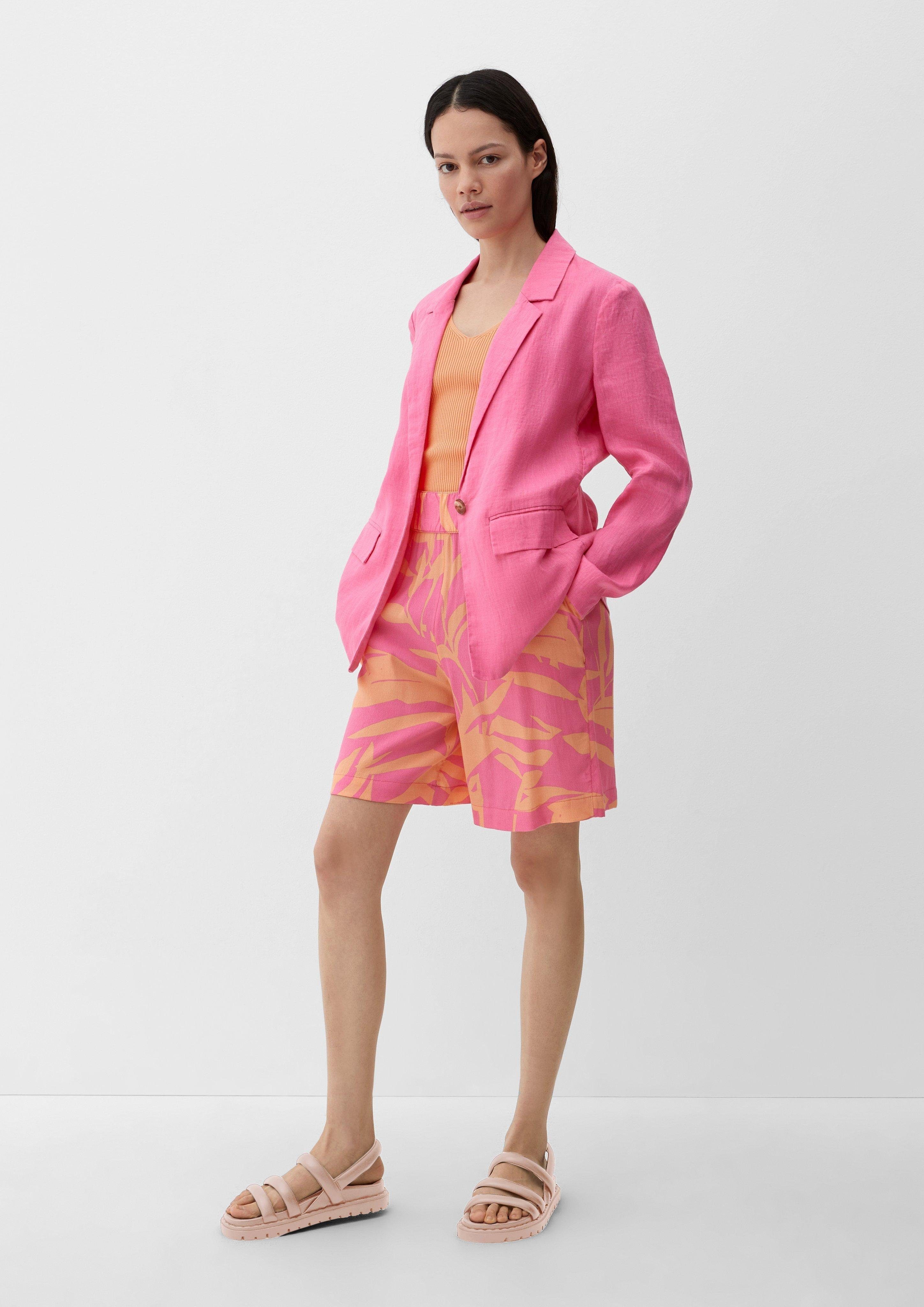 s.Oliver Shorts Loose: Shorts Viskose aus pink
