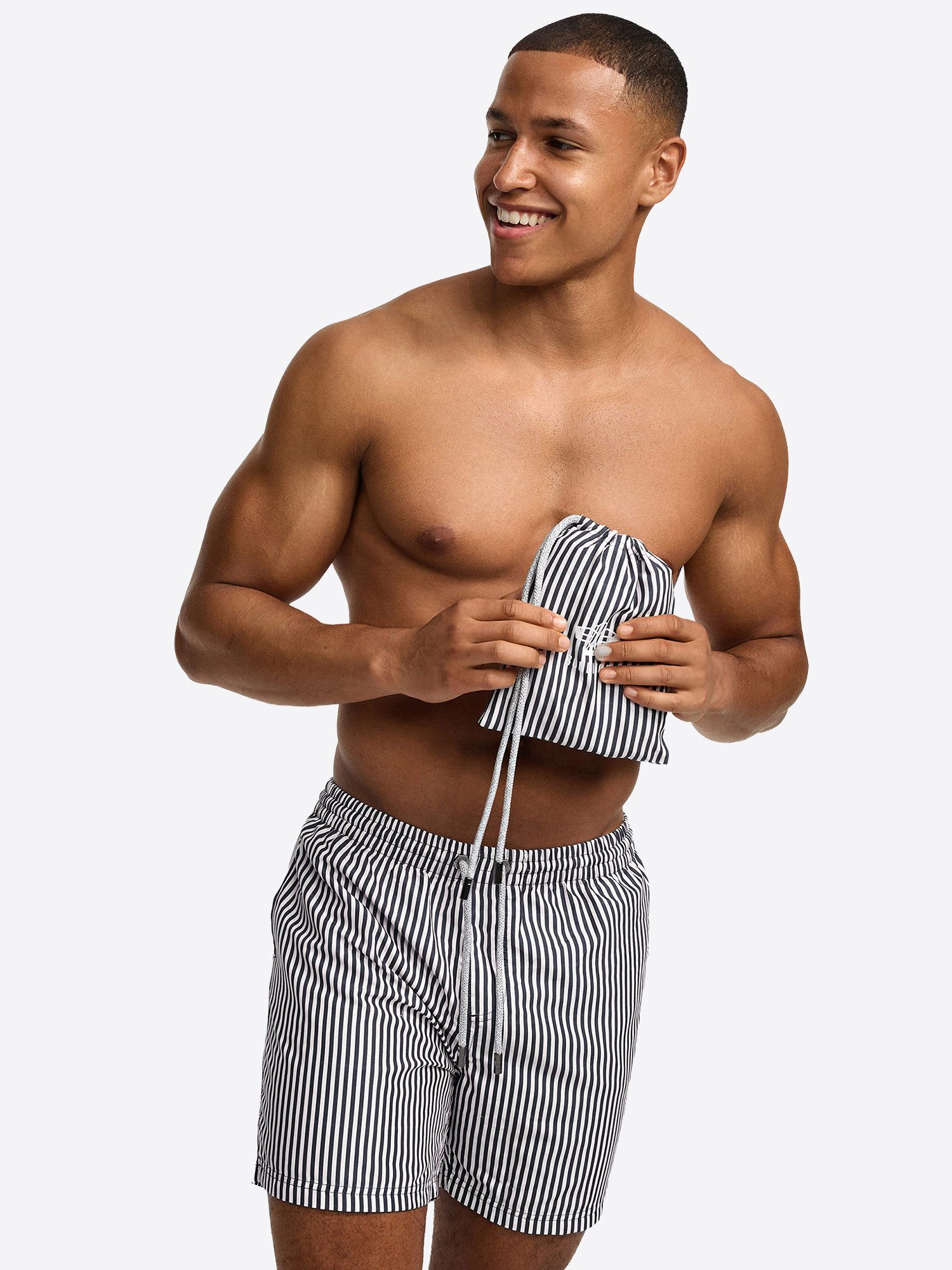 Bondi Joe Badeshorts Premium Badehose Campbell ohne Netz Boardshorts schnelltrocknend