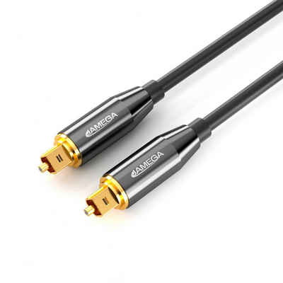 JAMEGA Toslink Kabel Optisches Audio Digitalkabel LWL SPDIF Audio-Kabel, S/PDIF, Toslink (500 cm)