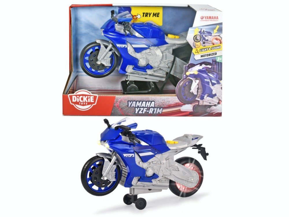 Dickie Toys 203764015 Heroes - R1 Raiders Spielzeug-Auto Asphalt Yamaha Wheelie