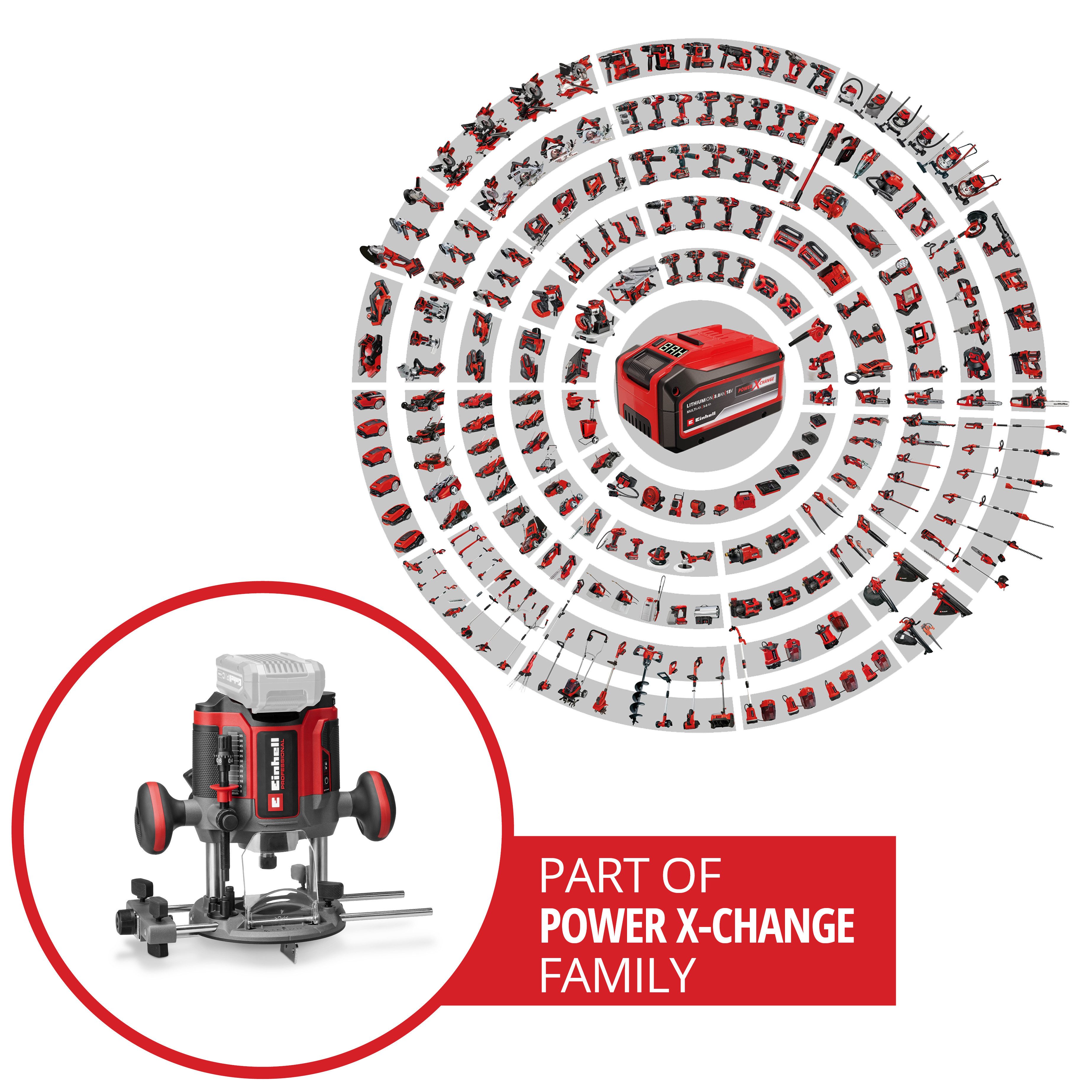Einhell Oberfräse Professional TP-RO 18/55 Li BL - Solo, ohne Akku und Ladegerät