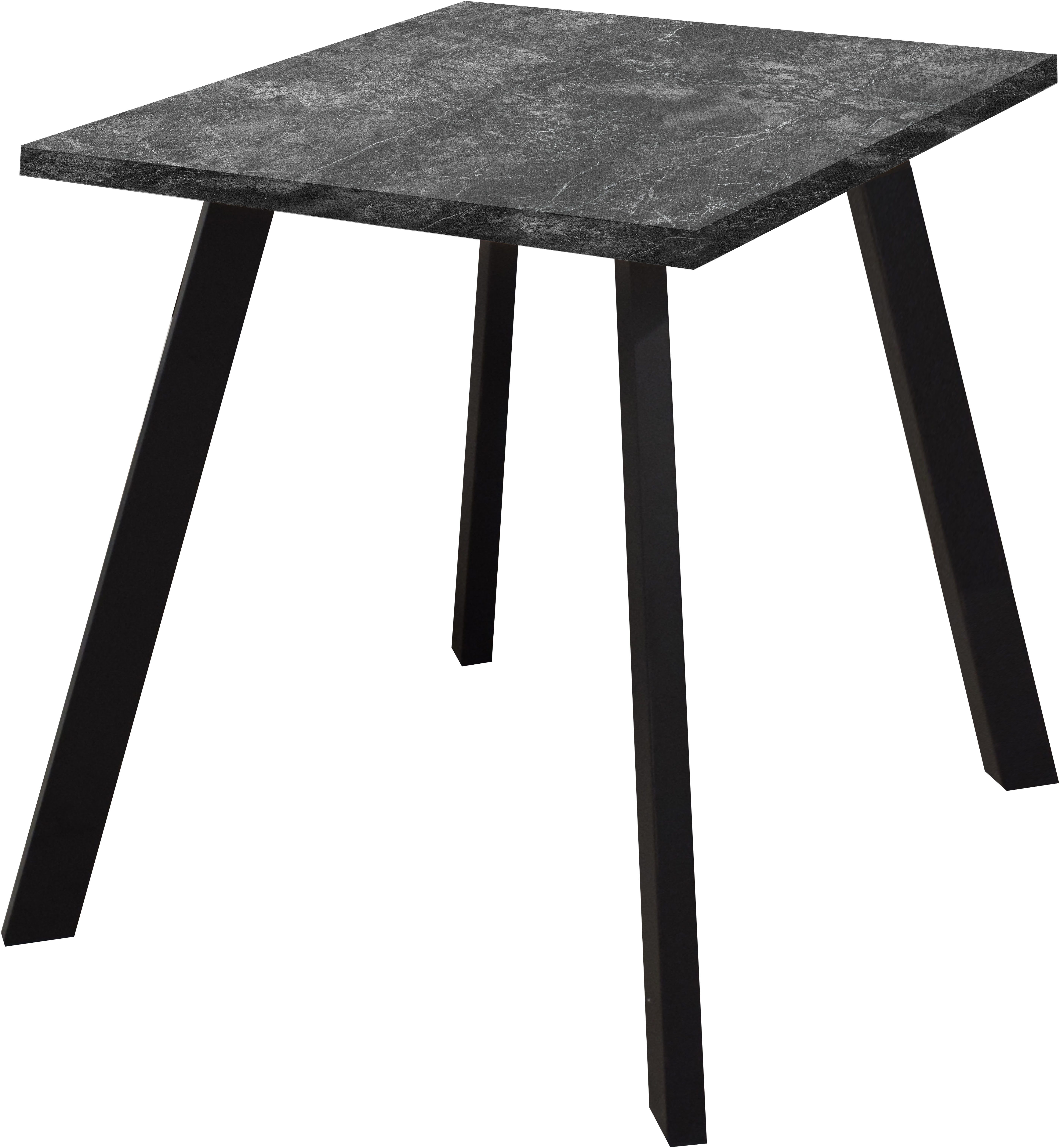 Mäusbacher Bistrotisch Big Bistro Metall, Eckige Platte BHT 70x75x70 cm