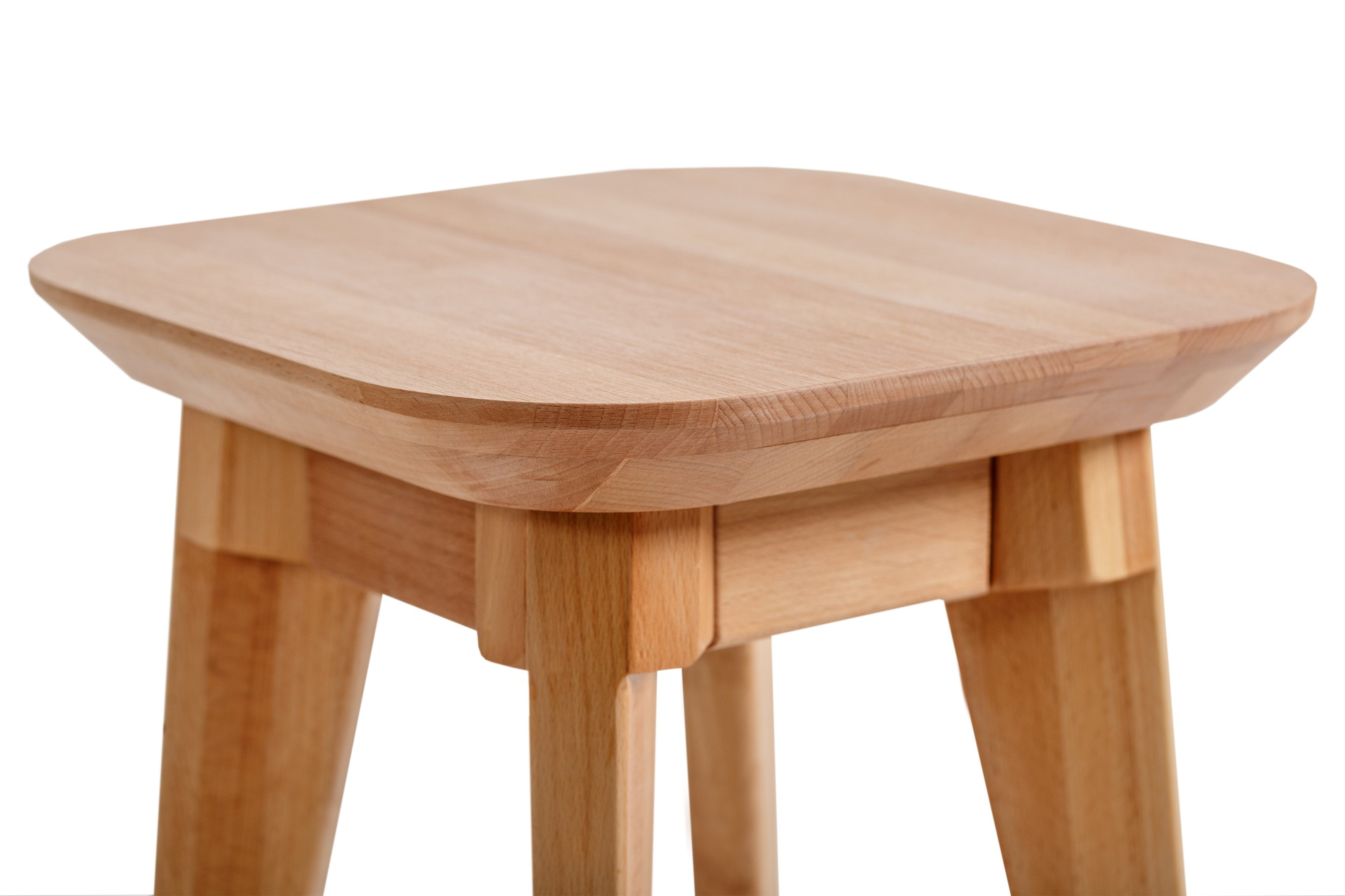 Krok Wood Hocker 2x Hocker Paris aus Massivholz (Set)