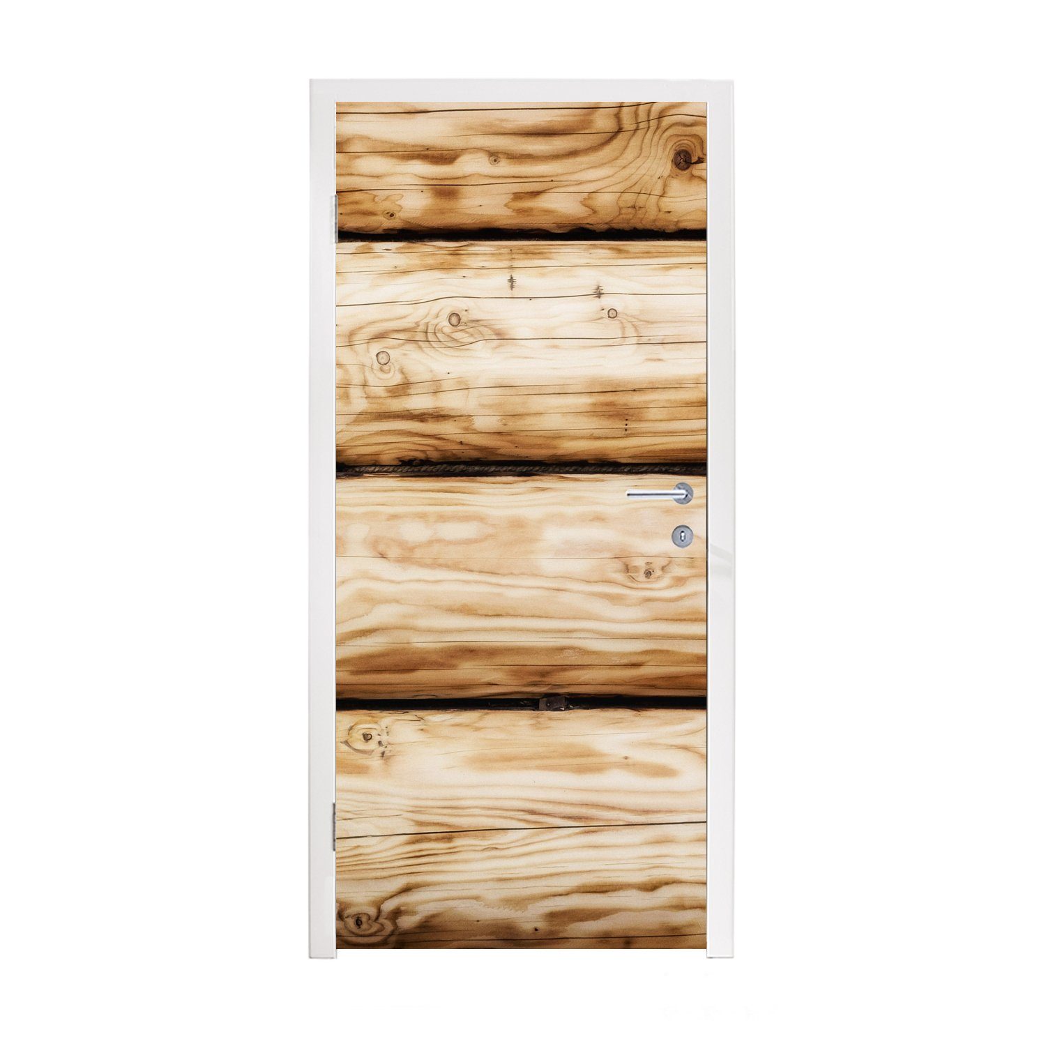 MuchoWow Türtapete Countryside - Regal - Holz, Matt, bedruckt, (1 St), Fototapete für Tür, Türaufkleber, 75x205 cm