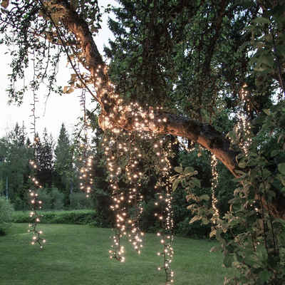 STAR TRADING LED-Lichterkette Crispy Ice Serie 80 weiße LED 5,6m außen Garten Terrasse, 80-flammig