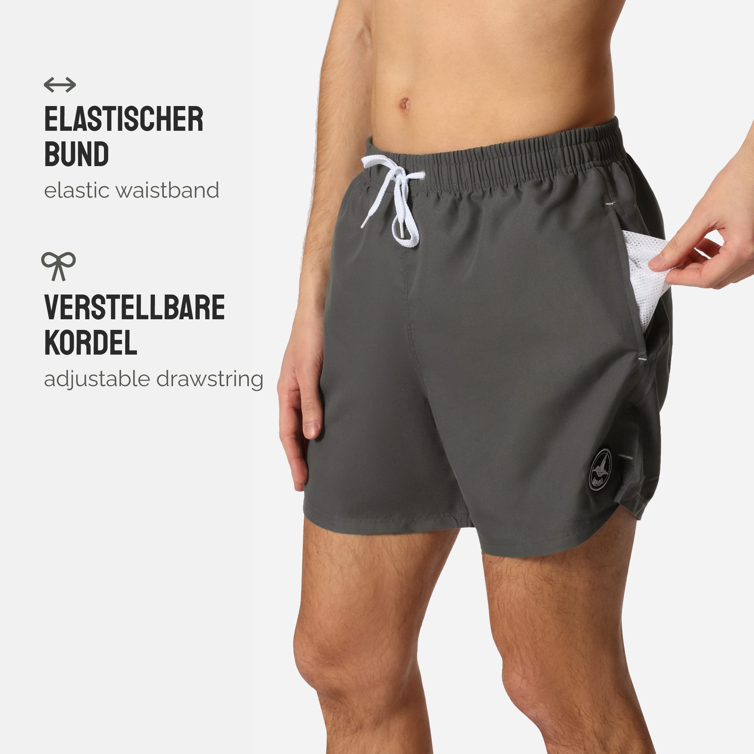 Ladeheid Badeshorts Herren Badehose Boardshorts Beachshorts Schwimmhose LA40-198