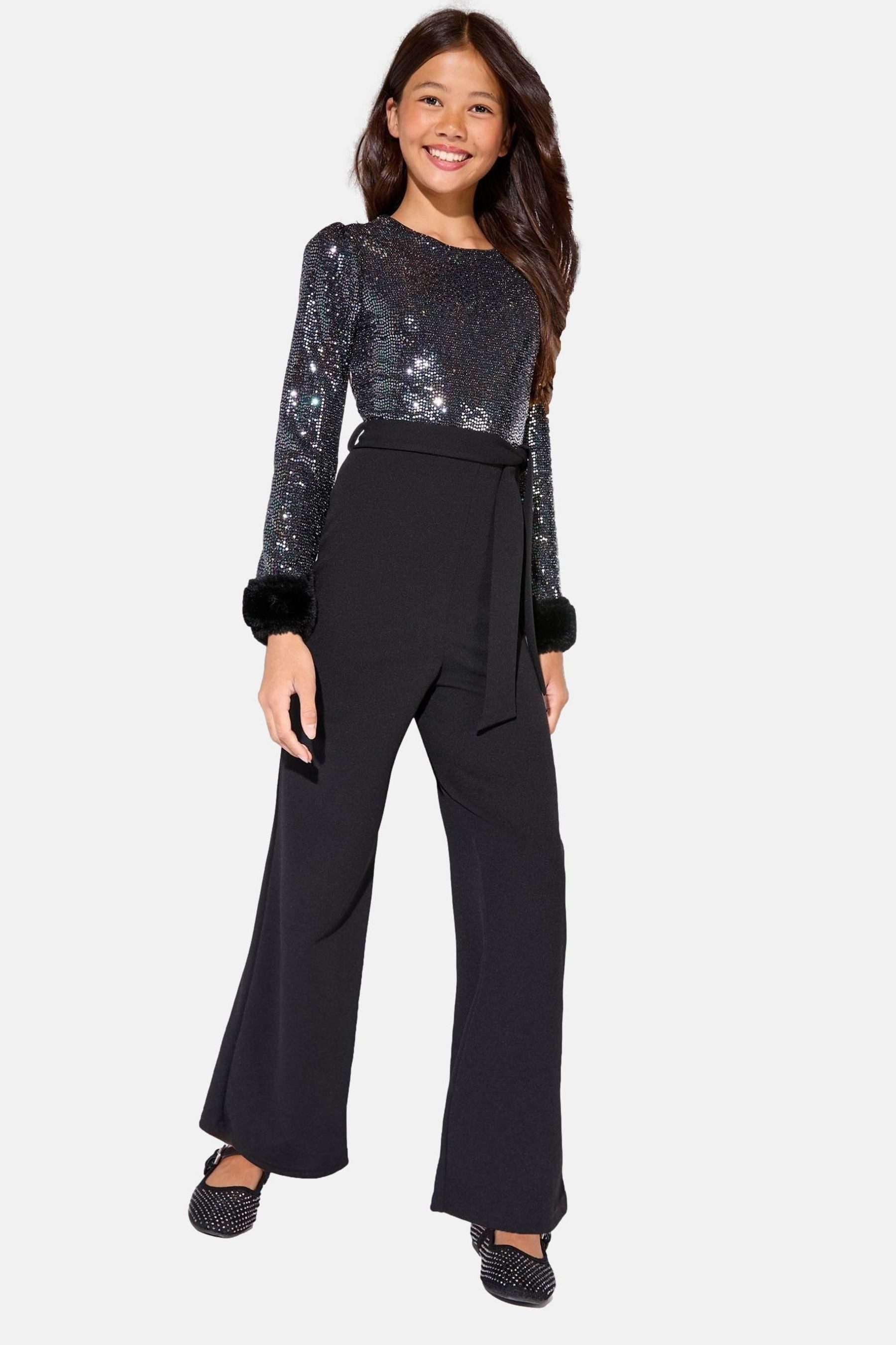 LIPSY Jumpsuit Lipsy Party-Jumpsuit mit Pailletten (1-tlg)