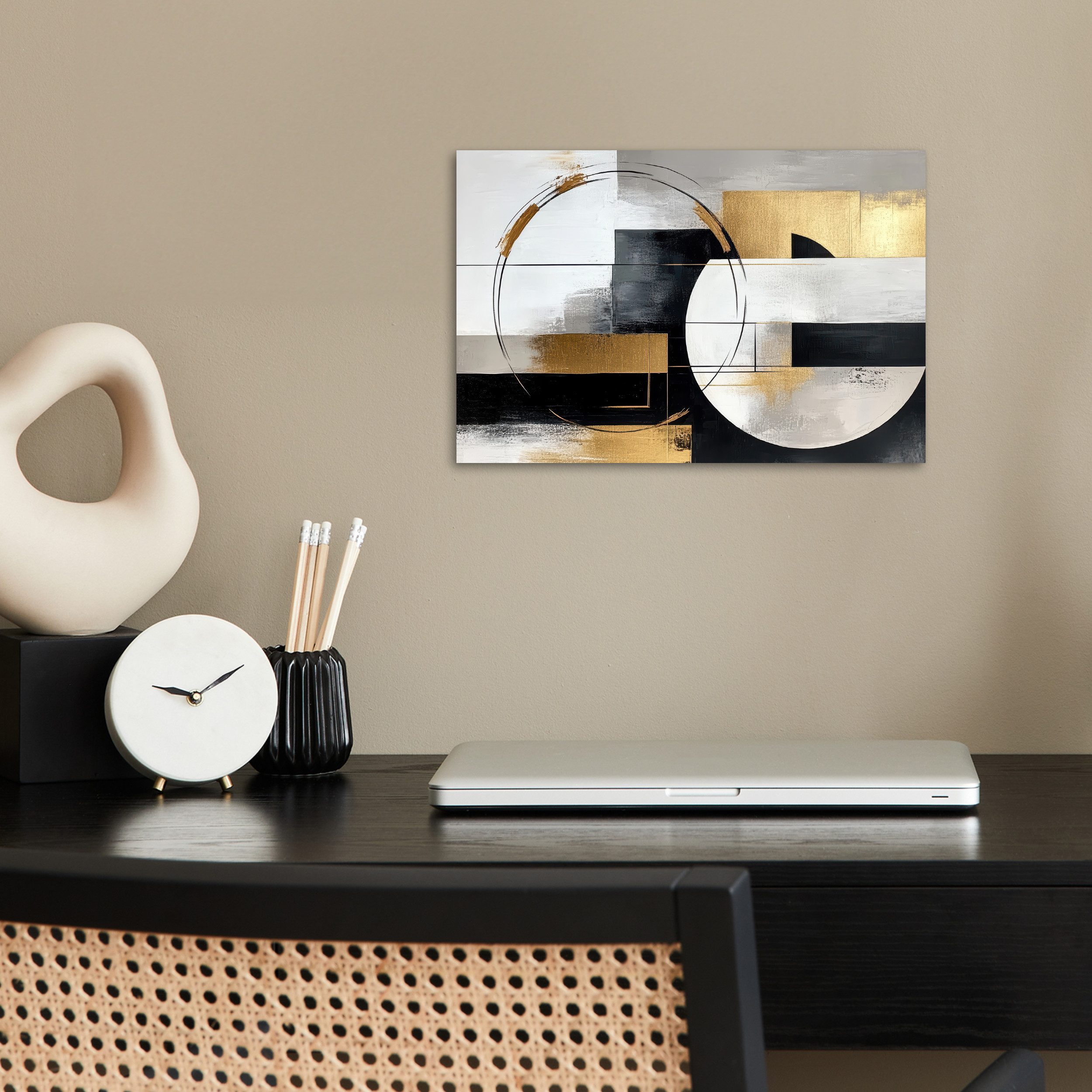MuchoWow Poster Abstrakt - Gold - günstig online kaufen