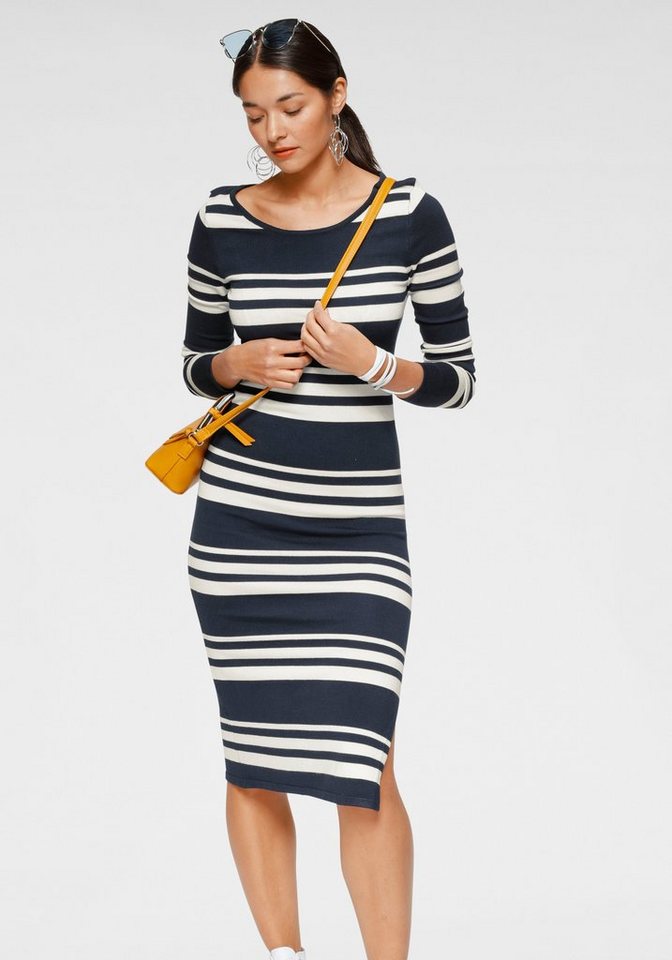 AJC Strickkleid mit maritimen Streifen in