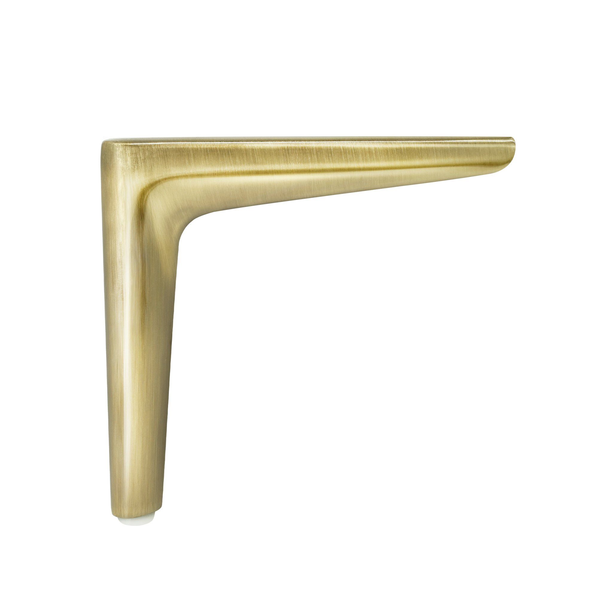 Prima-Online Möbelkufe Möbelfuß 4x Möbelfüße Metall möbelbeine Schrank Sofa Couch Messing