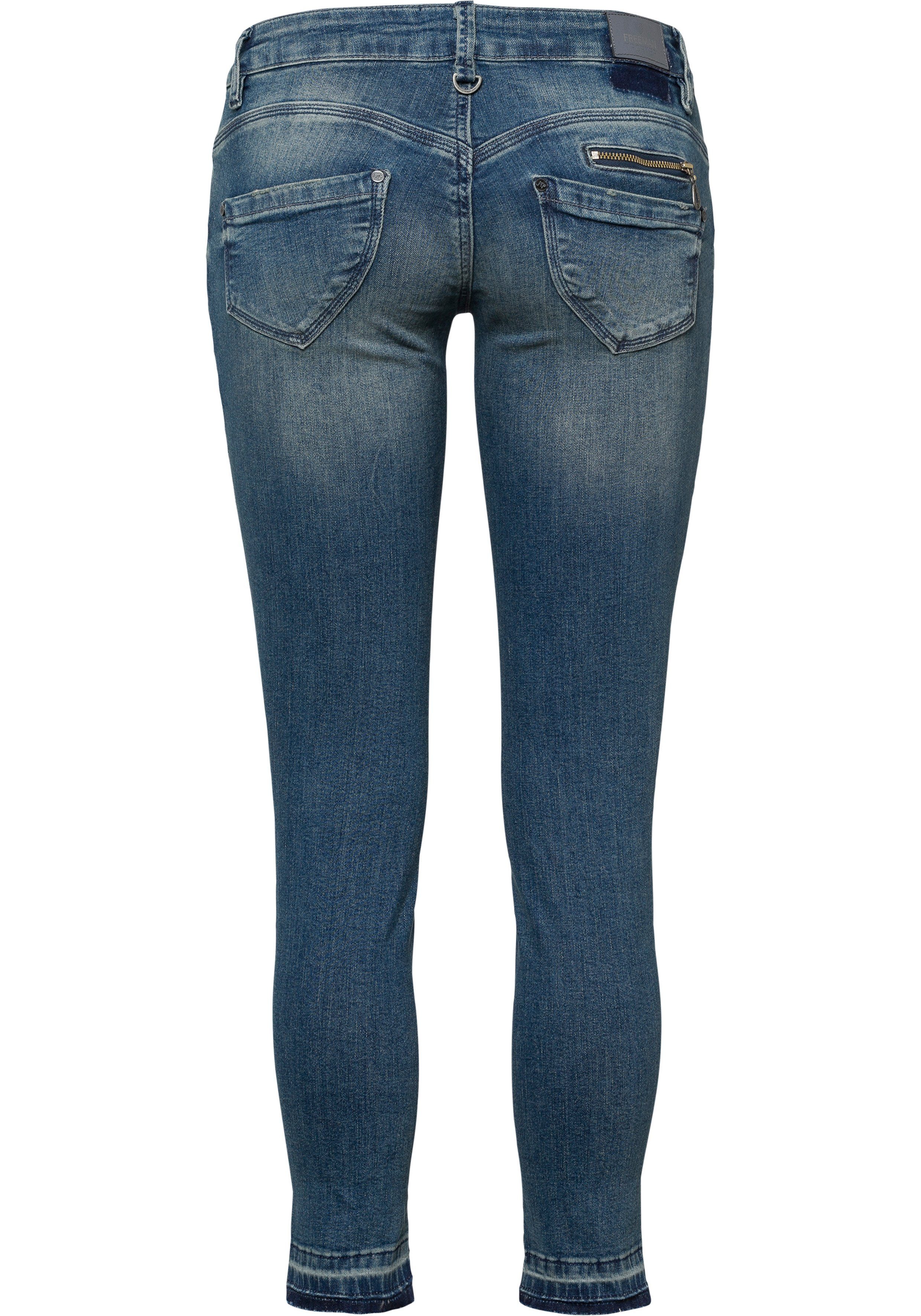 an Coinpocket blue used T. Freeman Reißverschluss der Skinny-fit-Jeans mit Porter