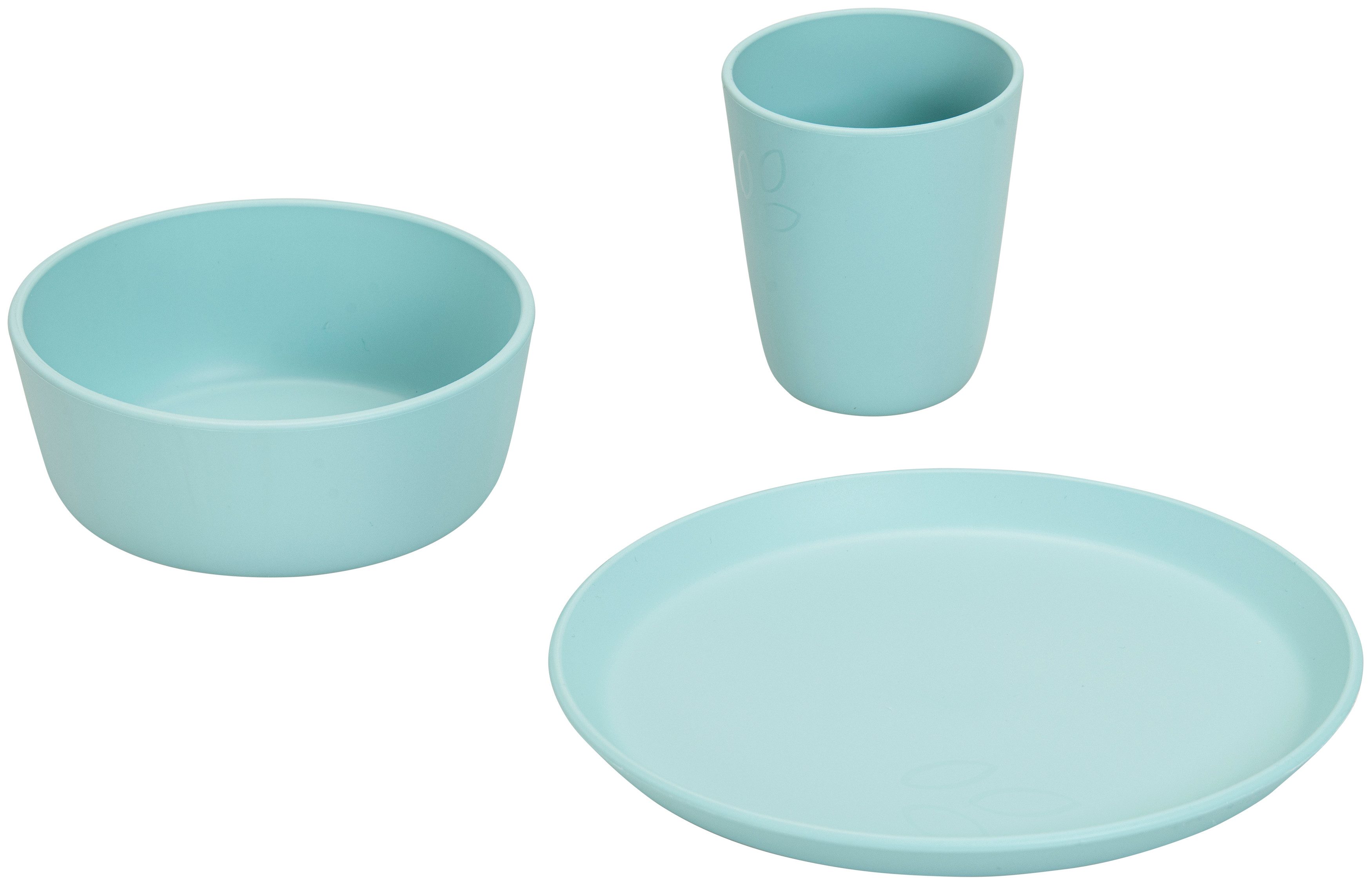 Betzold Geschirr-Set Geschirr-Set 3-tlg - Bescher, Schüssel, Teller, Biokunststoff