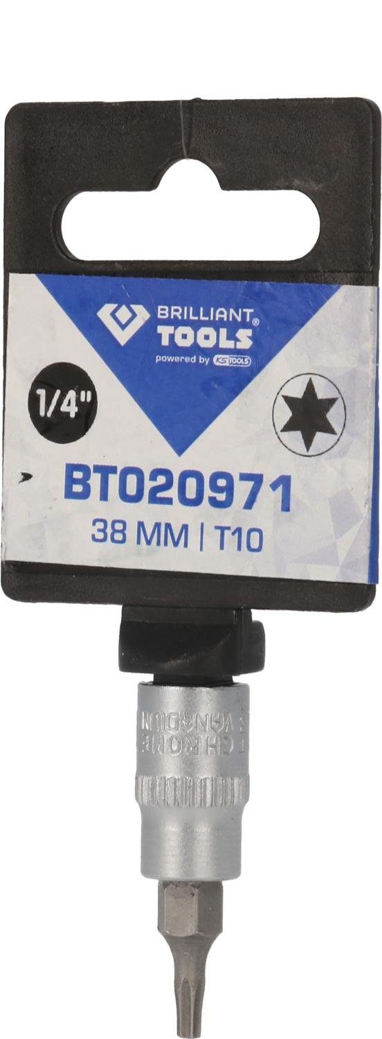 T10 Brilliant Tools Torx-Bit-Stecknuss, Bit-Set 1/4"