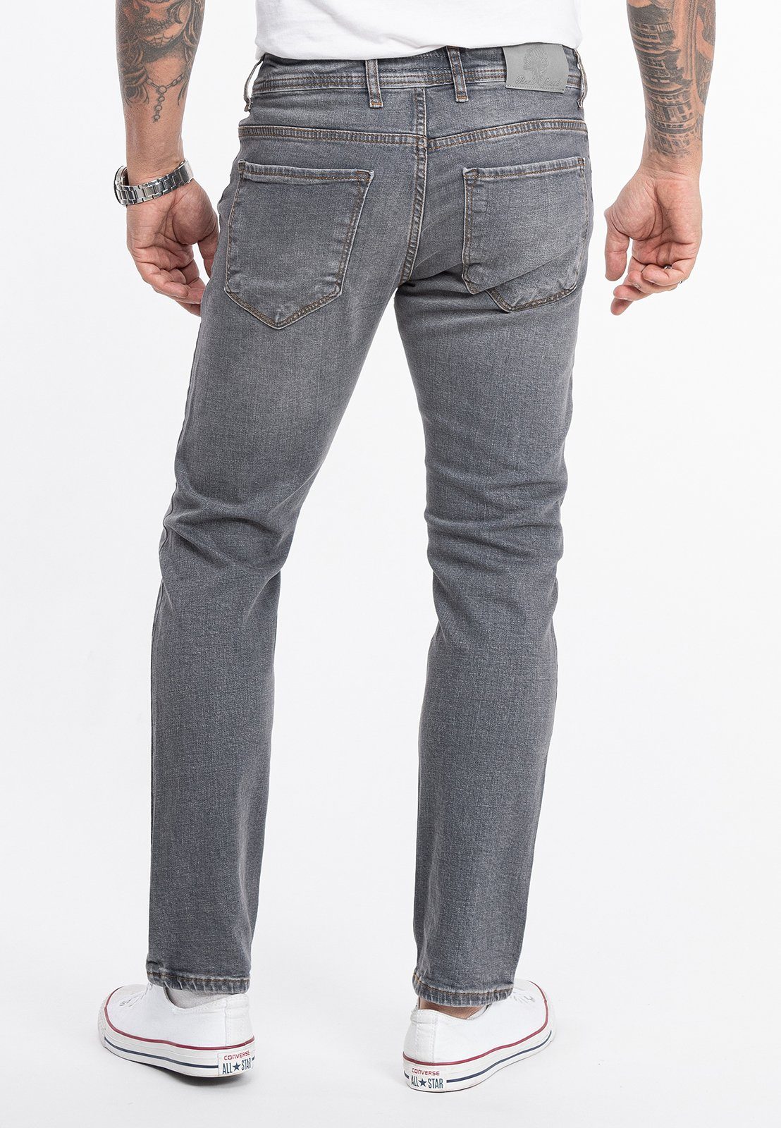 Rock Creek Regular-fit-Jeans Herren Jeans Grau Stonewashed RC-2276