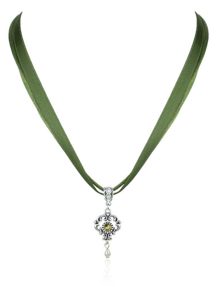 LUISIA® Kette mit Anhänger Halskette "Malou" mit Ornament Anhänger und Kris günstig online kaufen
