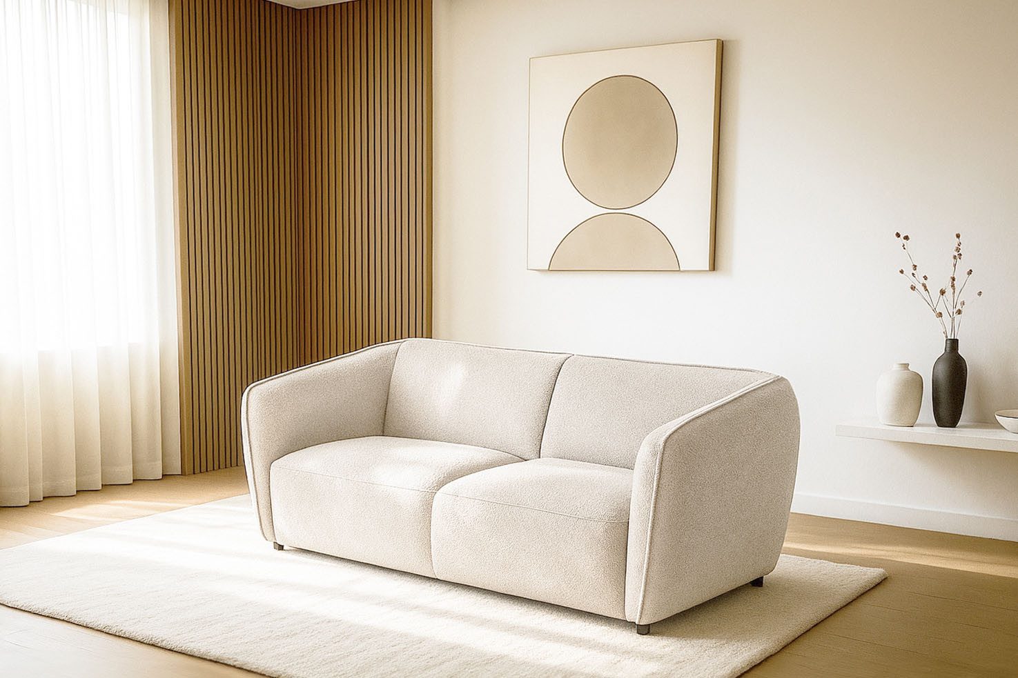 Home affaire 2,5-Sitzer Ostrup, schlichtes modernes Design, in verschiedenen Farben