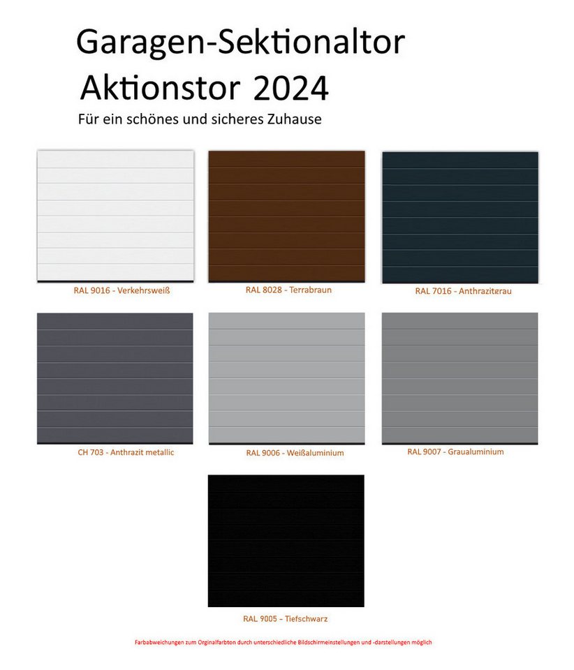 Thumbnail - steinau Garagentor Sektionaltor RenoMatic 2024 M-Sicke Woodgrain LPU 42 + Antrieb S4 + HS, Vergünstigtes Aktionspaket
