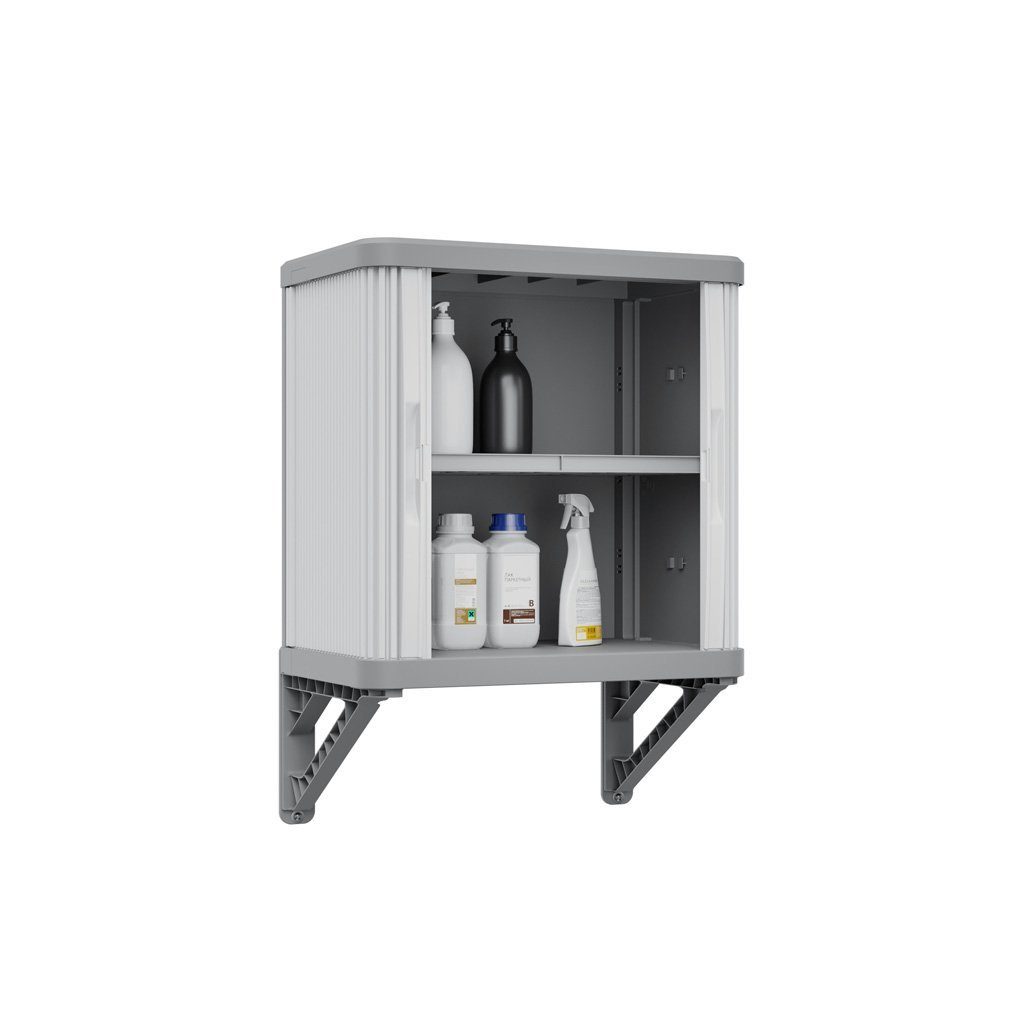 Kreher Mehrzweckschrank Rolladenschrank 'Rolling Space' in Grau - Wandschra günstig online kaufen