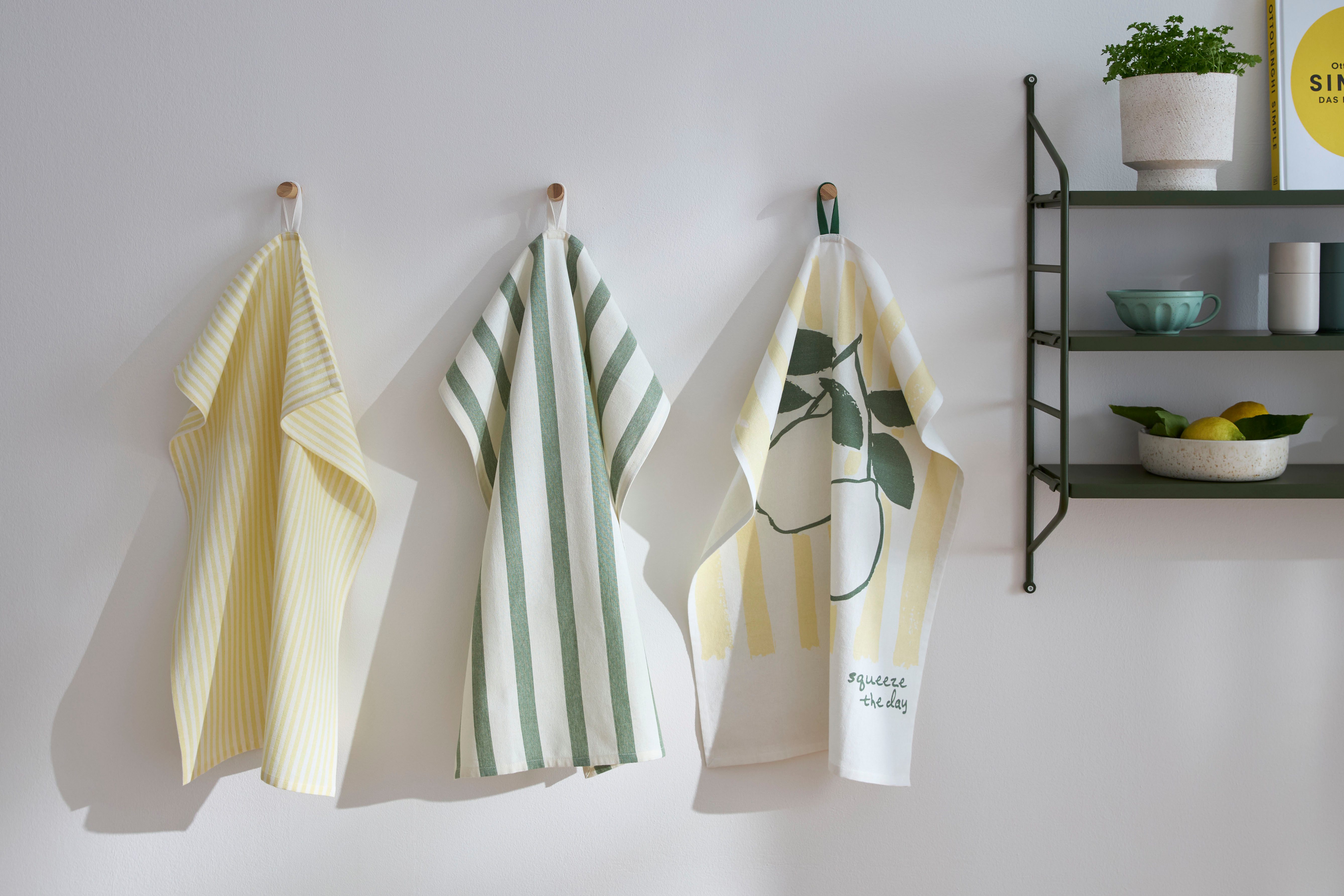 s.Oliver Geschirrtuch Lervik, (Set, 3-tlg), 100 % Baumwolle, Stilvolles Design, 3er-Set, Premium,Pflegeleicht
