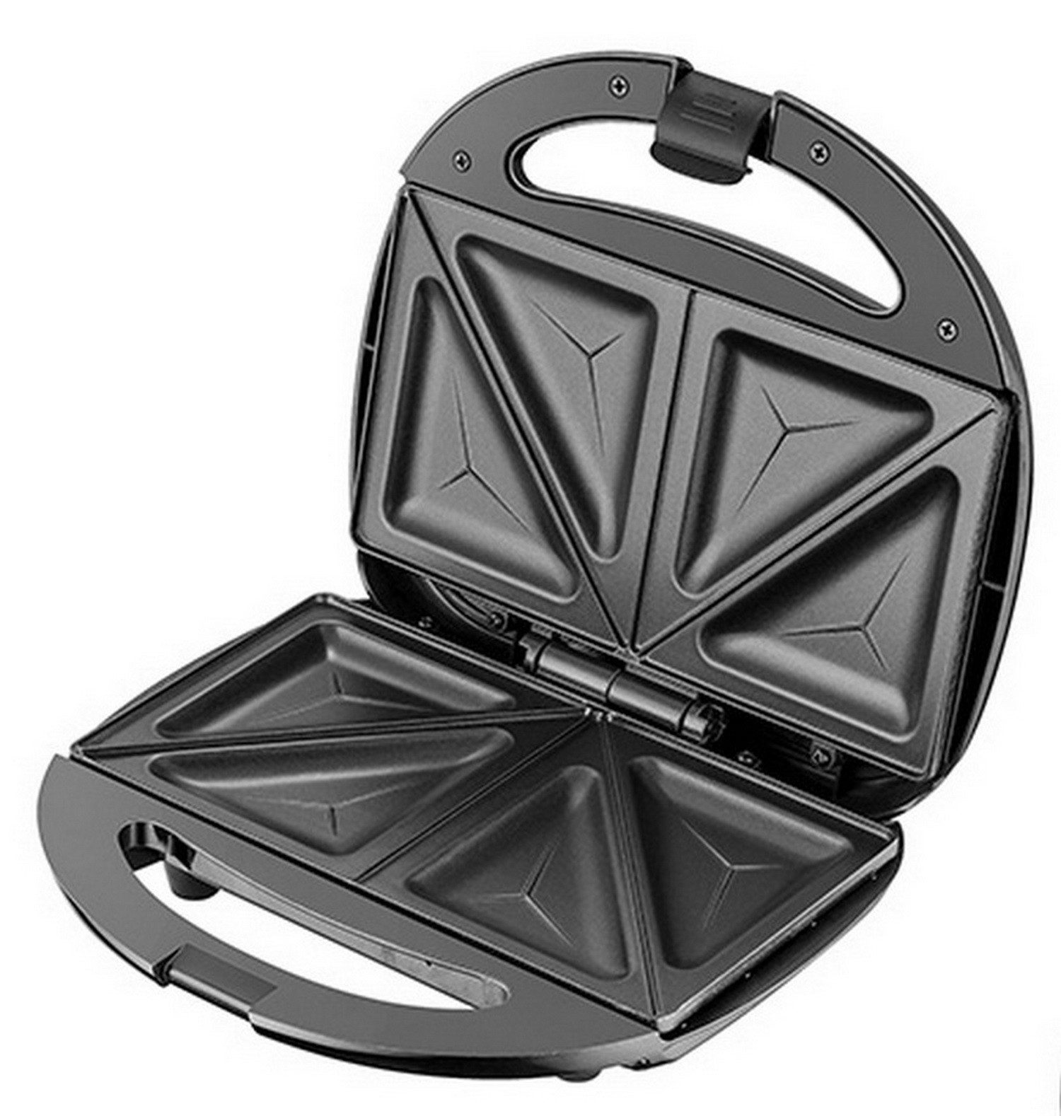 Michelino Sandwichmaker Sandwich-Toaster Toastautomat für Sandwiches Sandwichautomat, 750 W, antihaftbeschichtete Backplatten