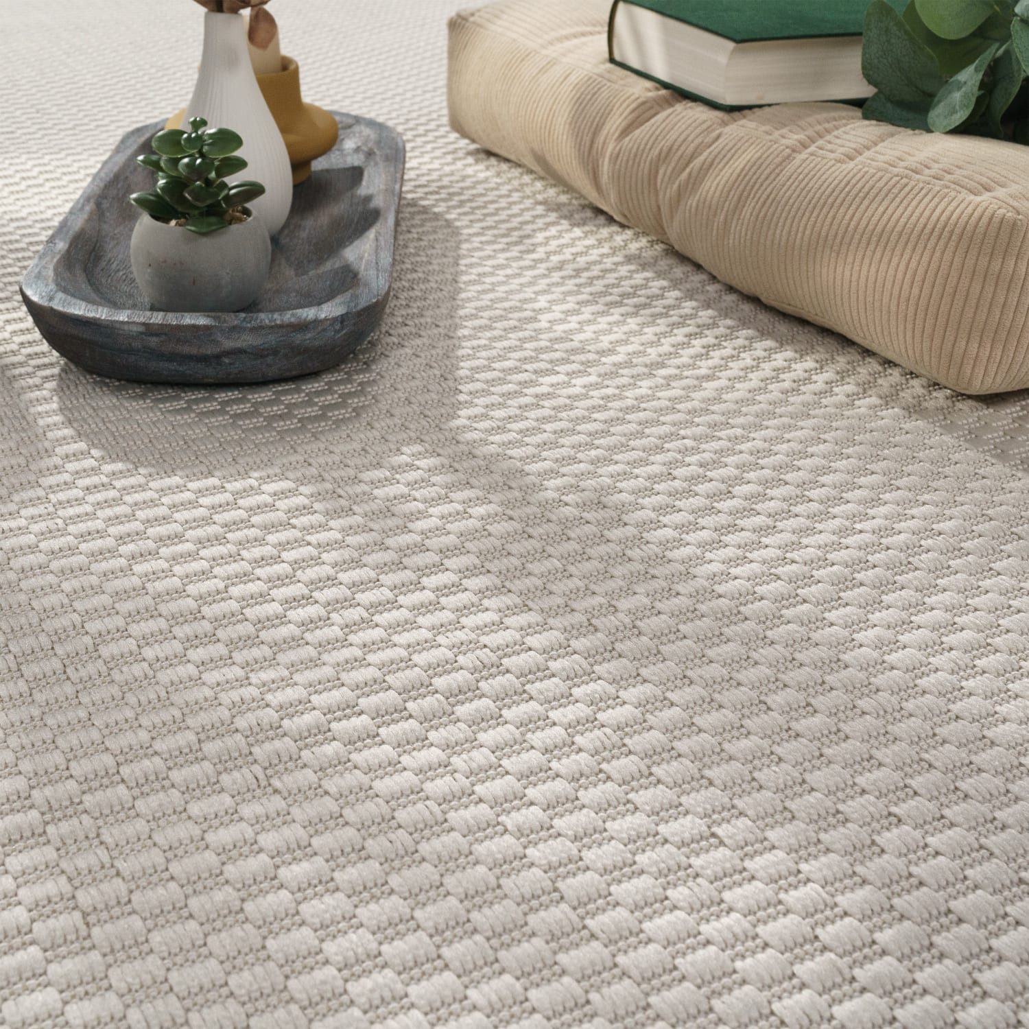 KADIMA DESIGN Teppich Unifarben Wohnzimmer schmutzabweisend günstig online kaufen