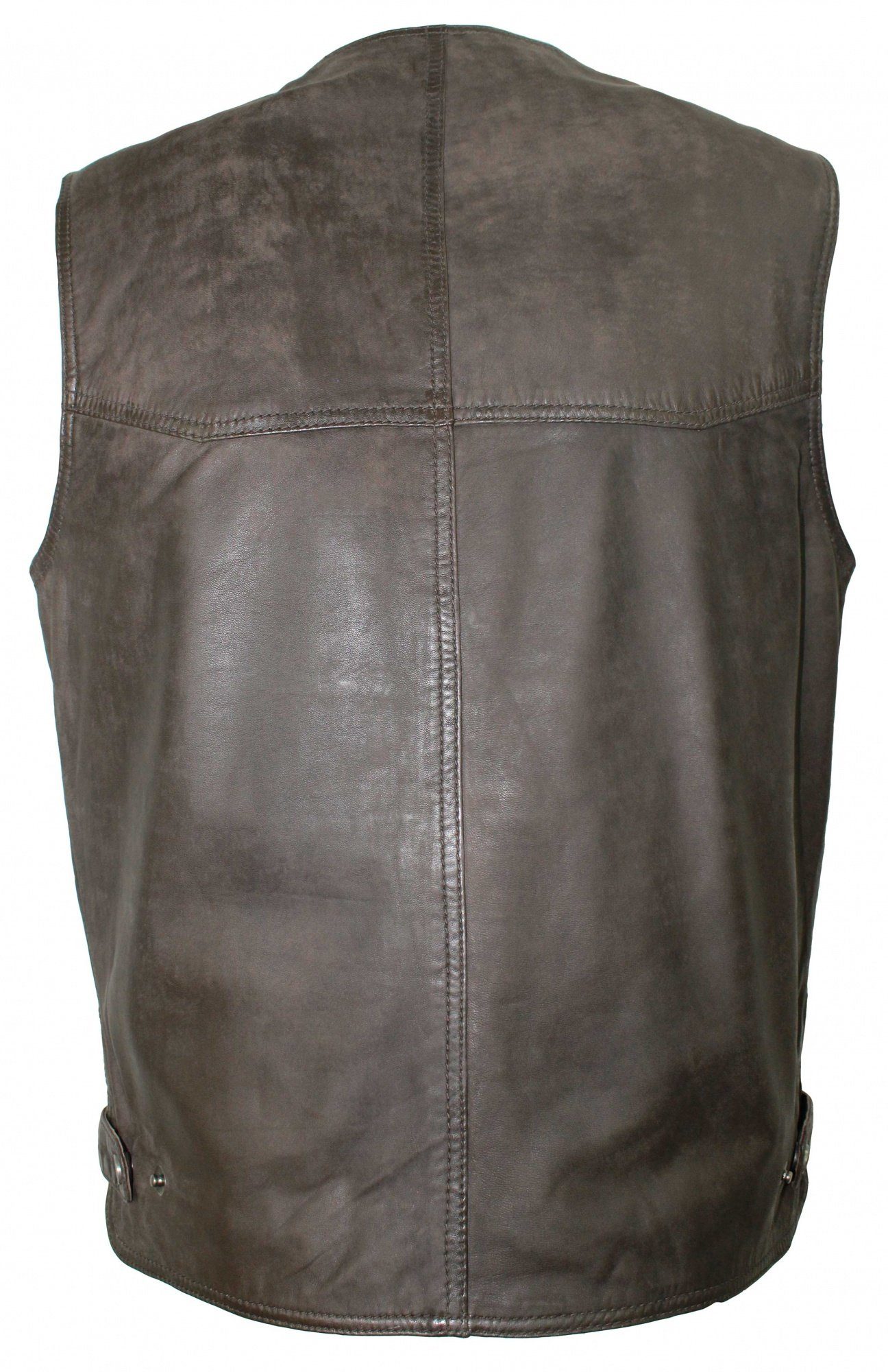 Maddox Lederweste Maddox - Herren Lederweste Lammnubuk dunkelbraun günstig online kaufen