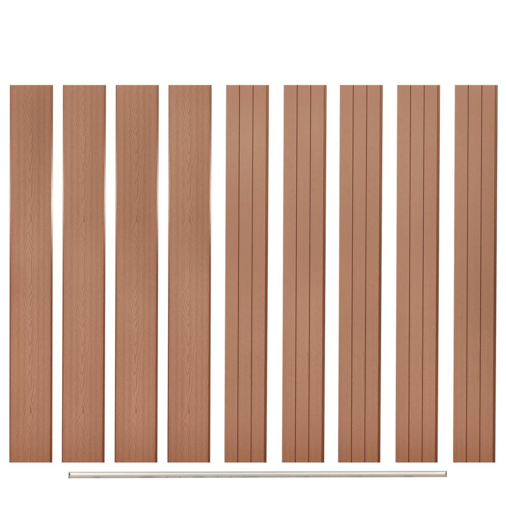 vidaXL Gartenzaun Ersatz-Zaunbretter 9 Stk. WPC günstig online kaufen