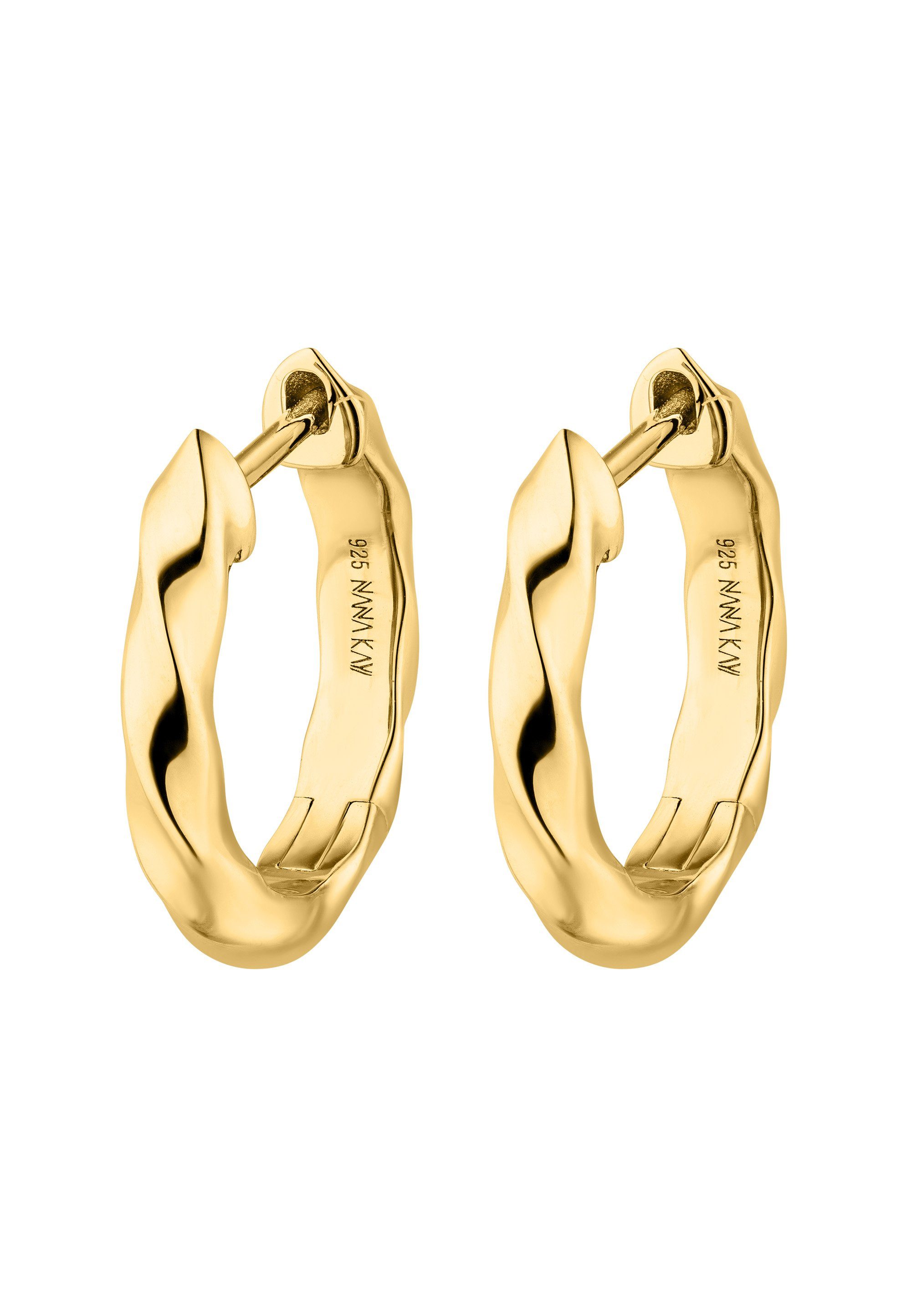 NANA KAY Paar Creolen Solid Flair, ohne Steinbesatz