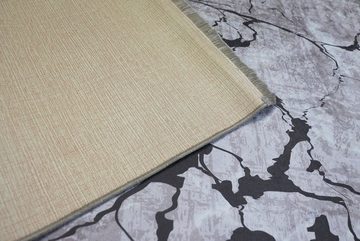 Teppich Sultan 0063, RESITAL The Voice of Carpet, rechteckig, Höhe: 9 mm, Flachgewebe, bedruckt, Marmor Design, mit Fransen, waschbar