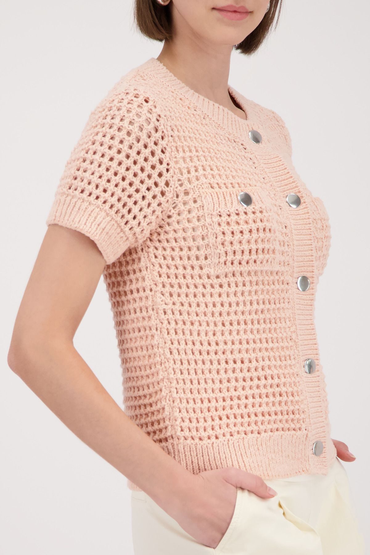 Monari Ajourstrickjacke