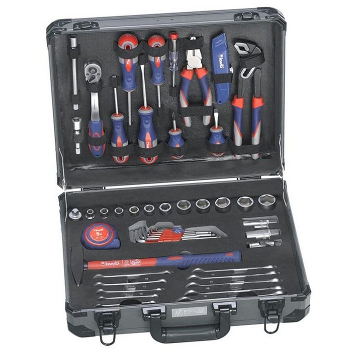 kwb Werkzeugset kwb Werkzeug-Koffer inkl. Werkzeug-Set 51-teilig gefüllt robust (Set)