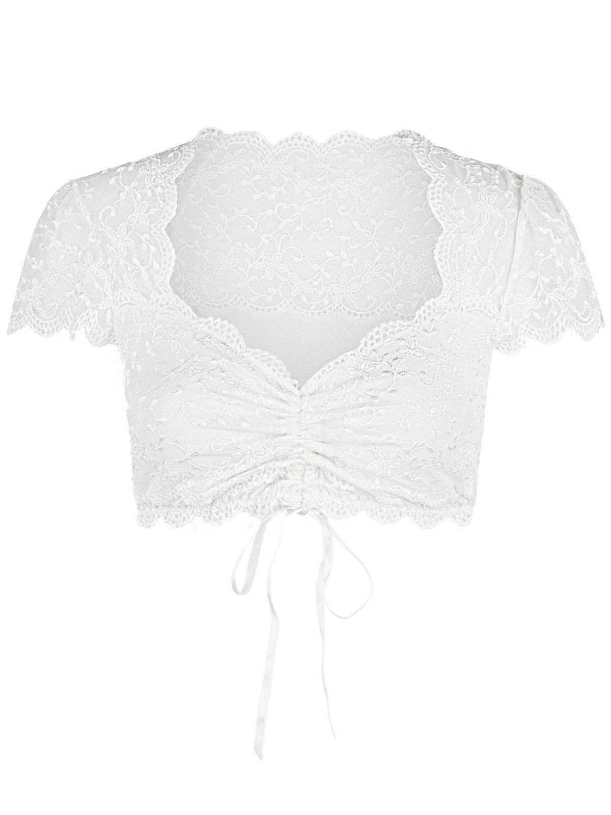 Nina Von C. Dirndlbluse Dirndlbluse kurzarm Nina (Stück, 1-tlg) -