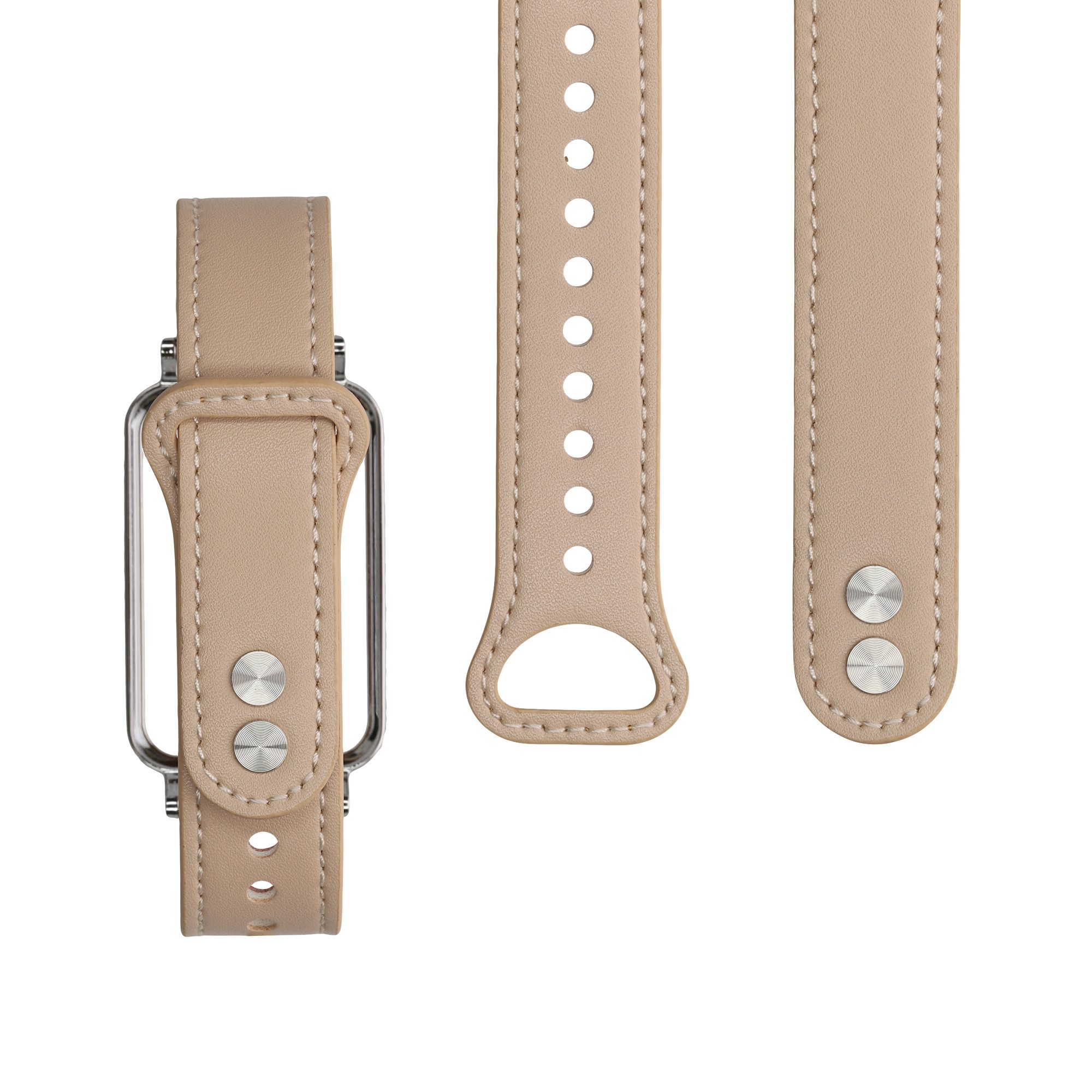 kwmobile kwmobile Echtleder Uhrenarmband für Xiaomi Mi Band 7 Pro Armband - Smartwatch, 1-tlg., Leder Armband für Xiaomi Mi Band 7 Pro