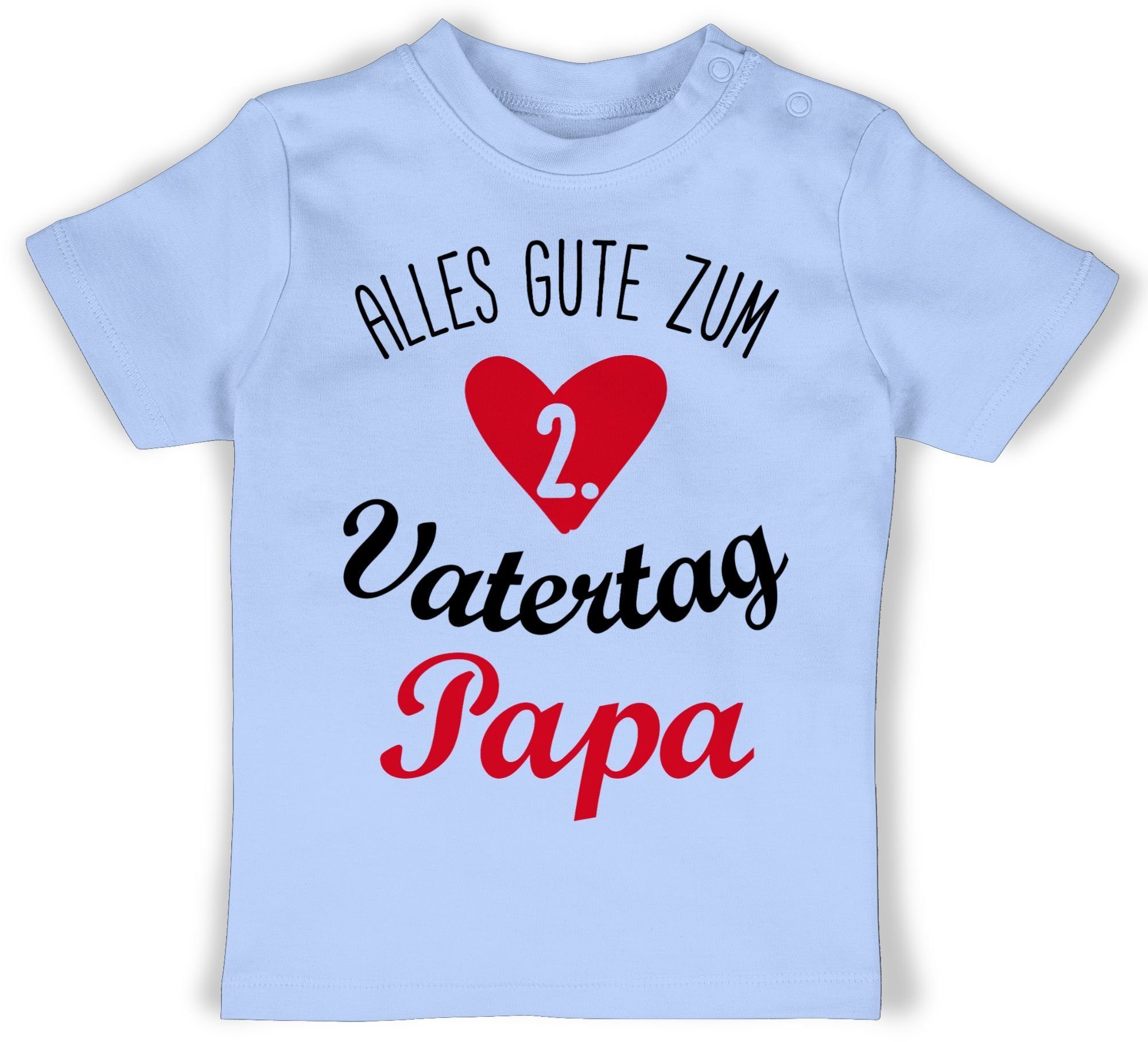 schwarz/rot Baby Vatertag Alles Vatertag Geschenk 3 gute Babyblau Shirtracer - zweiten T-Shirt zum