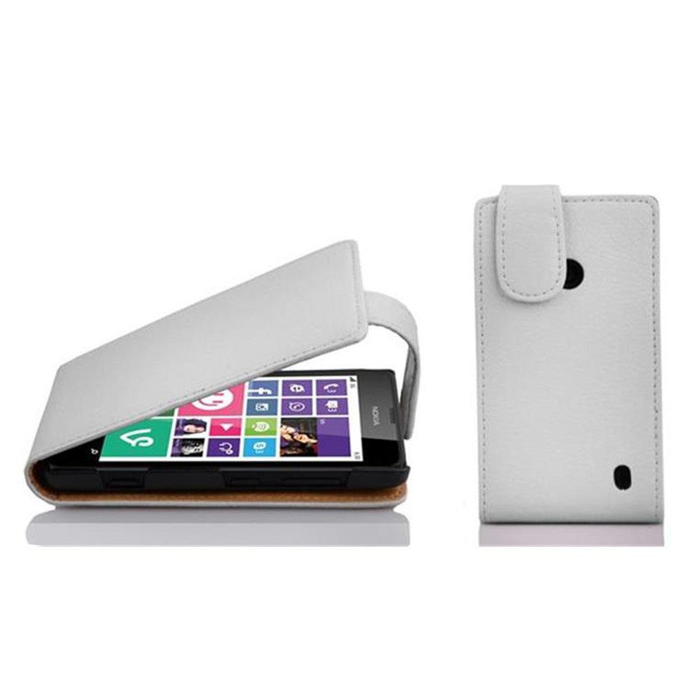 Cadorabo Handyhülle für Nokia Lumia 630 / 635 Hülle Nokia Lumia 630 / 635, Handy Schutzhülle, Klappbare Hülle, Kunstleder mit Magnetverschluss