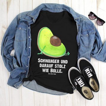 Mr. & Mrs. Panda T-Shirt Avocado schwanger - Schwarz - Geschenk, Schwangerschaft, Veggie, T-Sh (1-tlg)