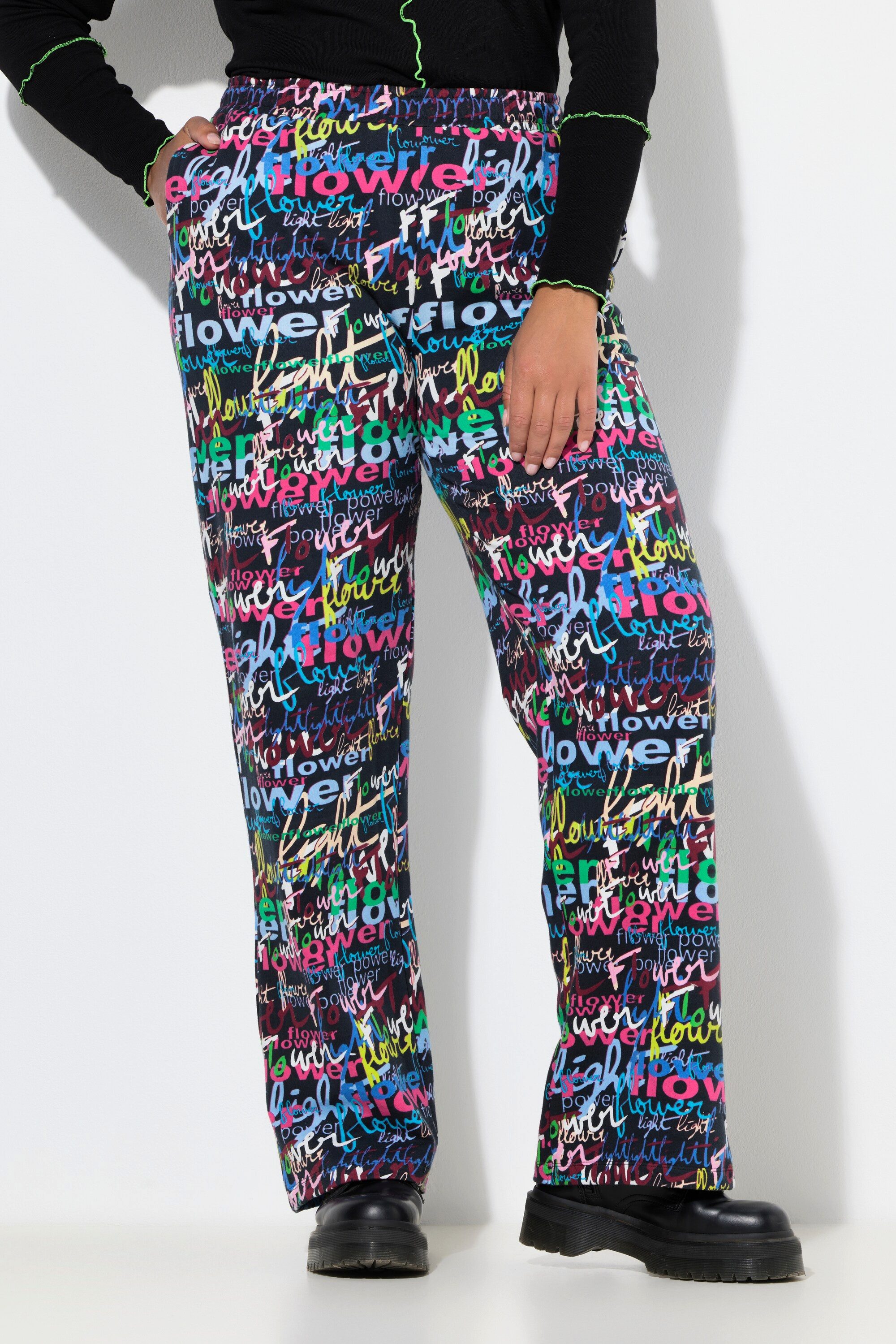 Angel of Style Sweathose Sweathose gerade Writing-Muster günstig online kaufen