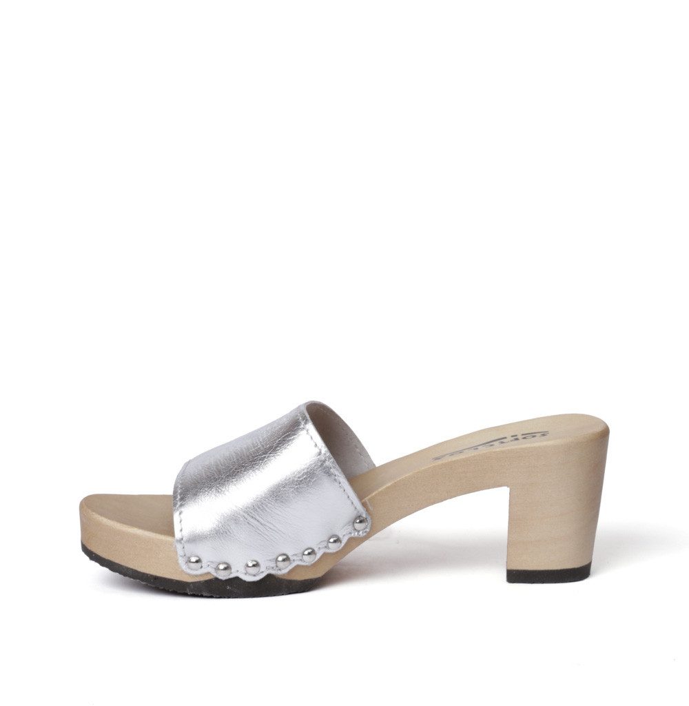 Softclox ROMY Perlato silber (hazelnut) Pantolette günstig online kaufen